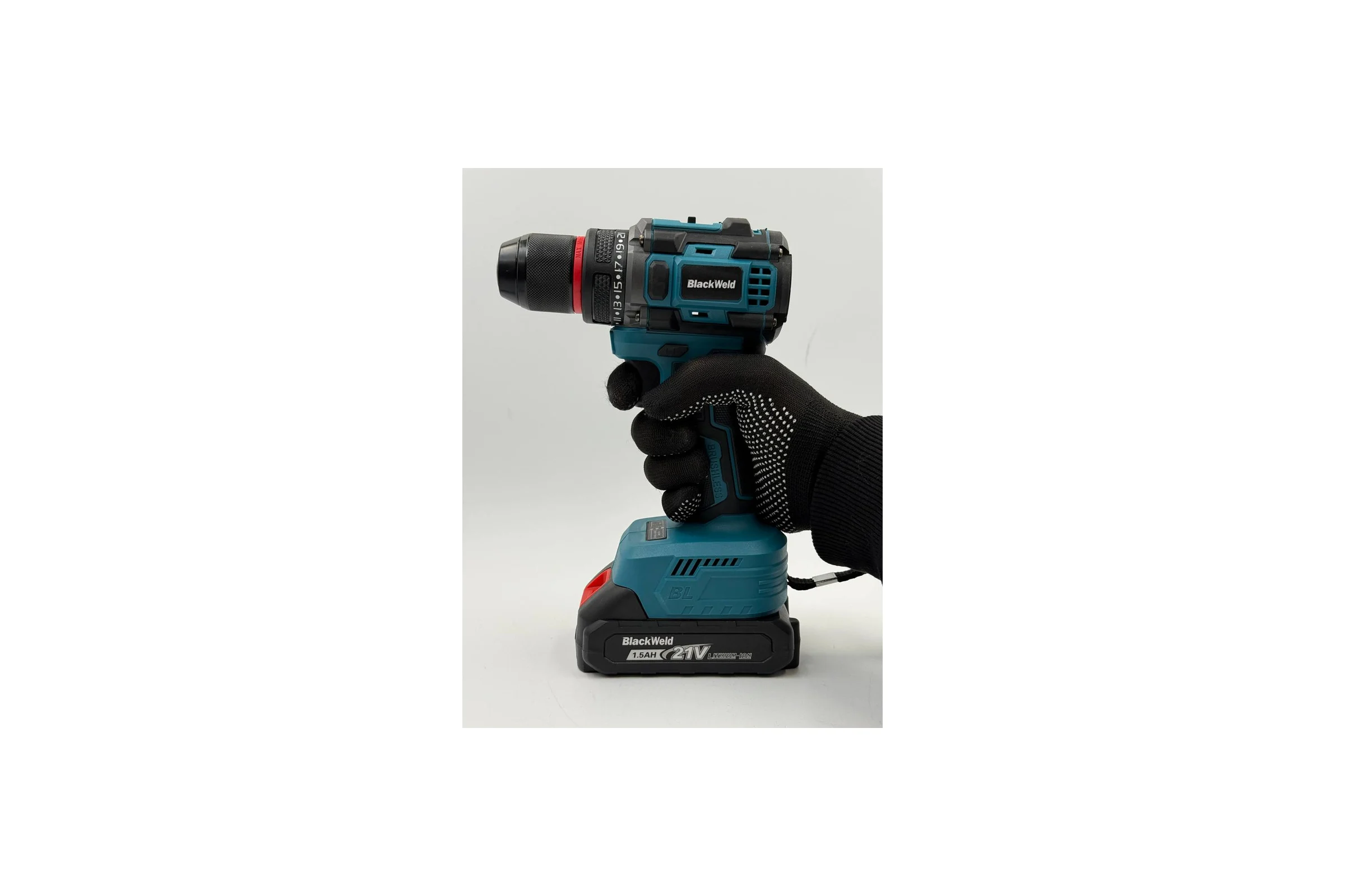 Бесщеточная аккумуляторная дрель-шуруповерт BlackWeld JZ02-10B 21V 1.5Ah 150175
