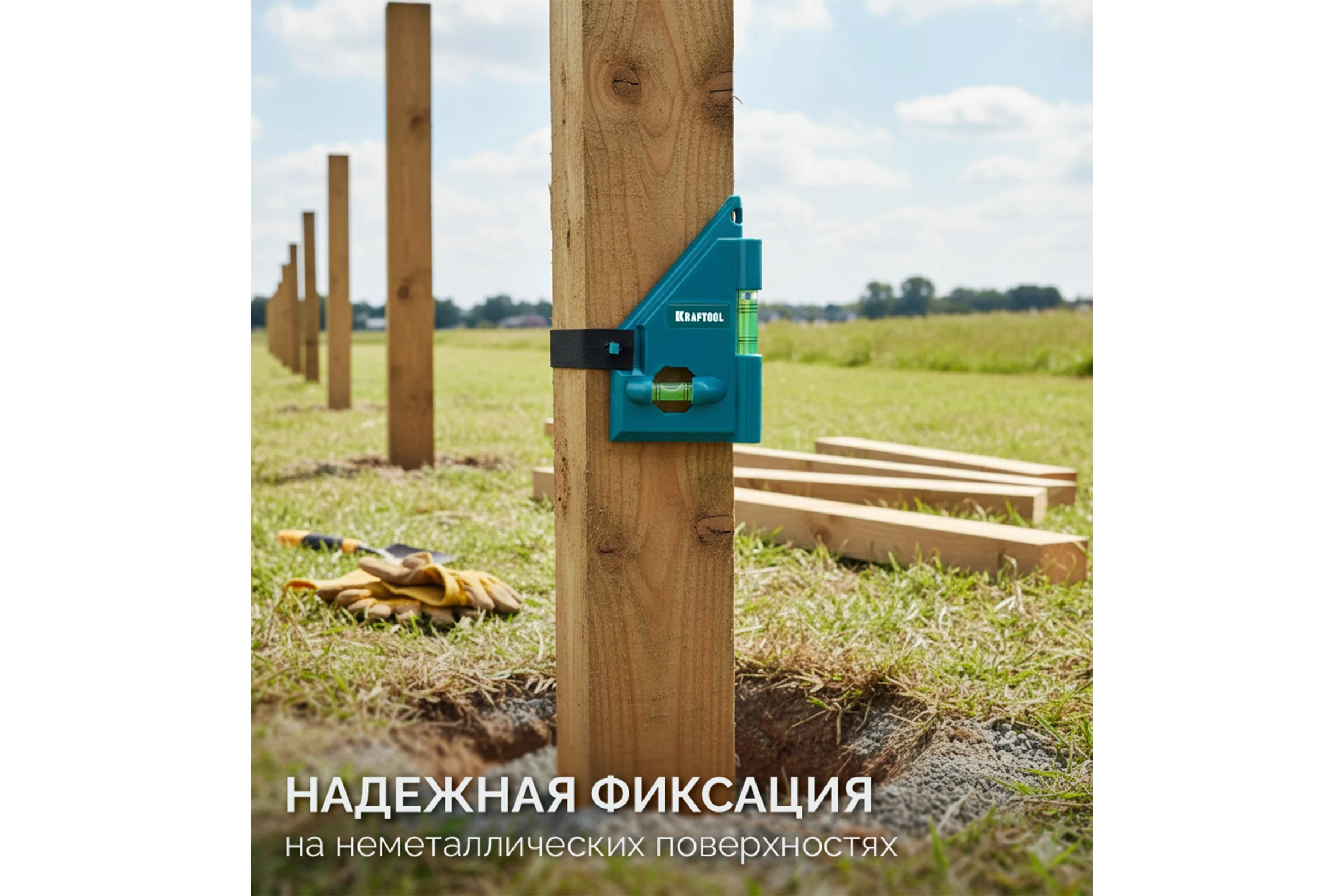 Уровень угловой KRAFTOOL Post-Level 3 глазка, магнитный 34788_z01
