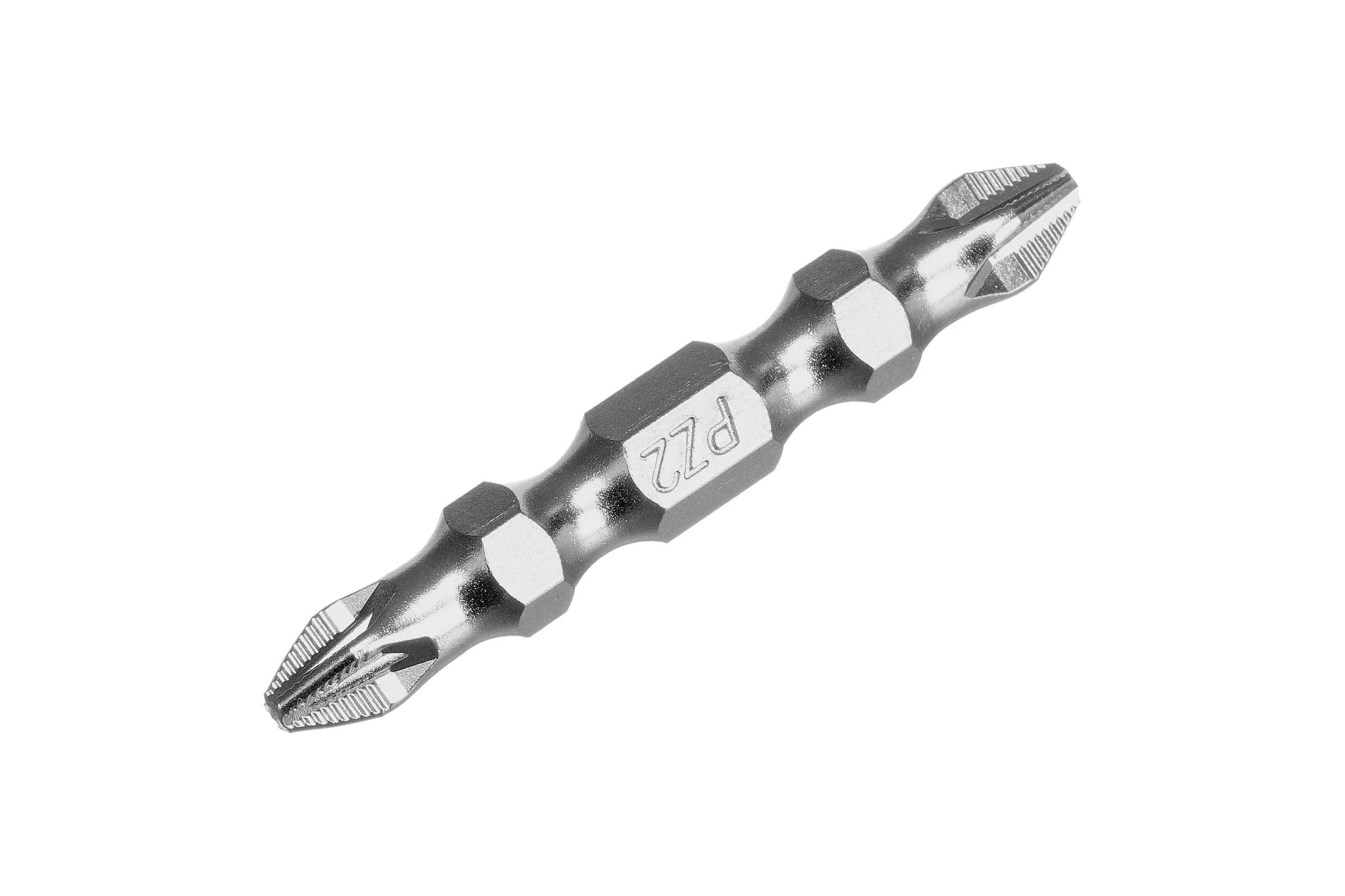 Бита GROSS двухсторонняя, PH2-PZ2, 45мм, сталь S2, 10 шт 112017