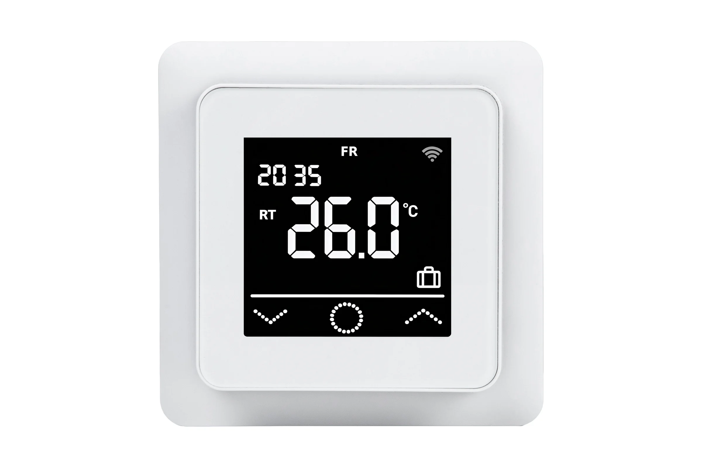 Терморегулятор цифровой REXANT ClimaHome W сенсорный программируемый с Wi-Fi белый 51-0572
