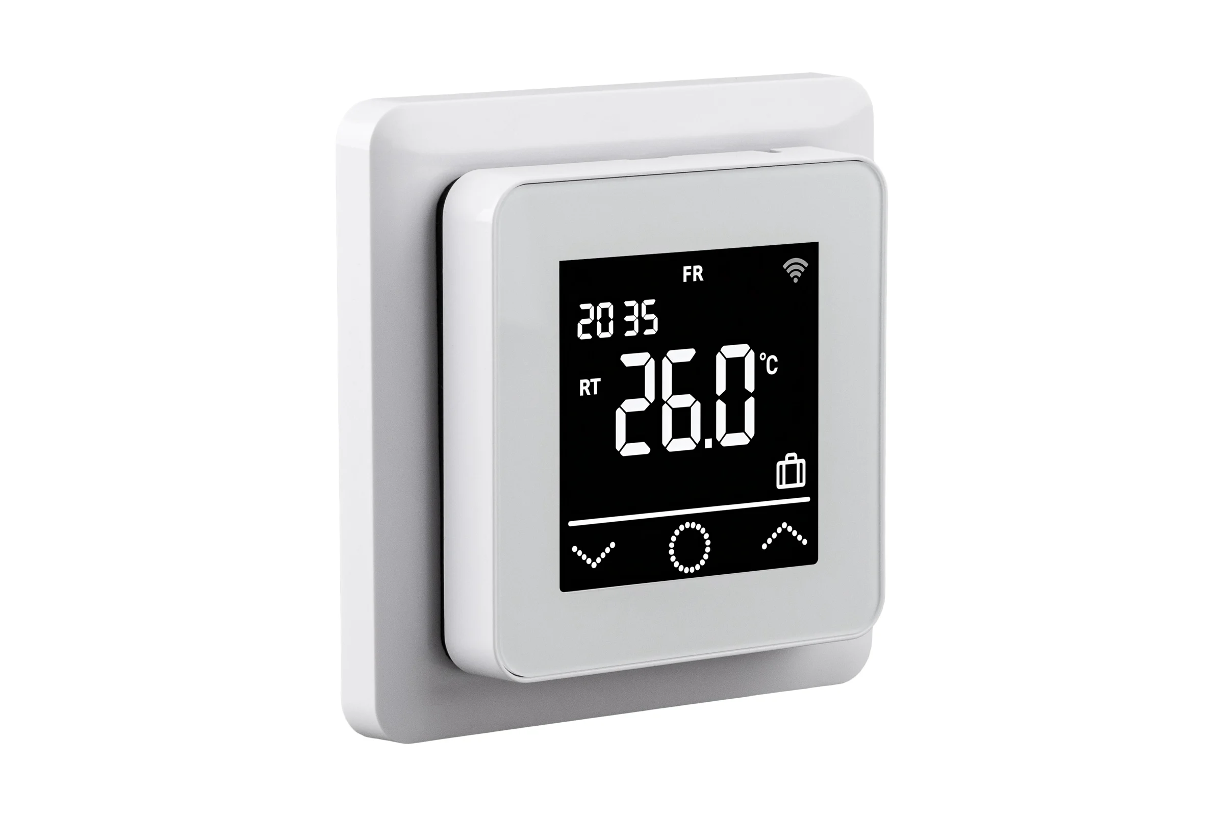Терморегулятор цифровой REXANT ClimaHome W сенсорный программируемый с Wi-Fi белый 51-0572