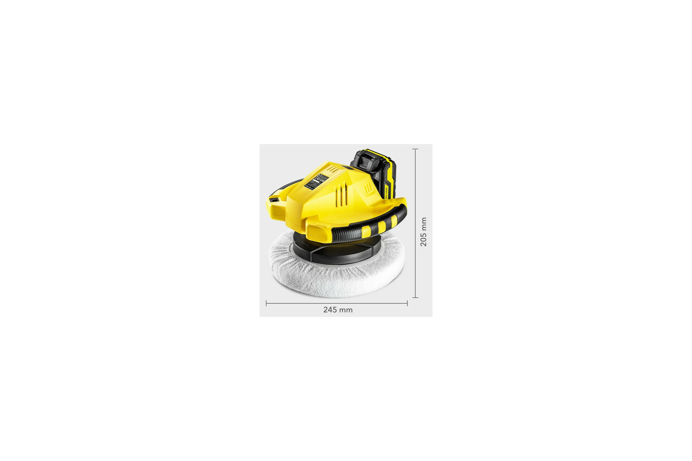 Аккумуляторная эксцентриковая полировальная машина TROTEC PPOS 10-20 V 4450000101