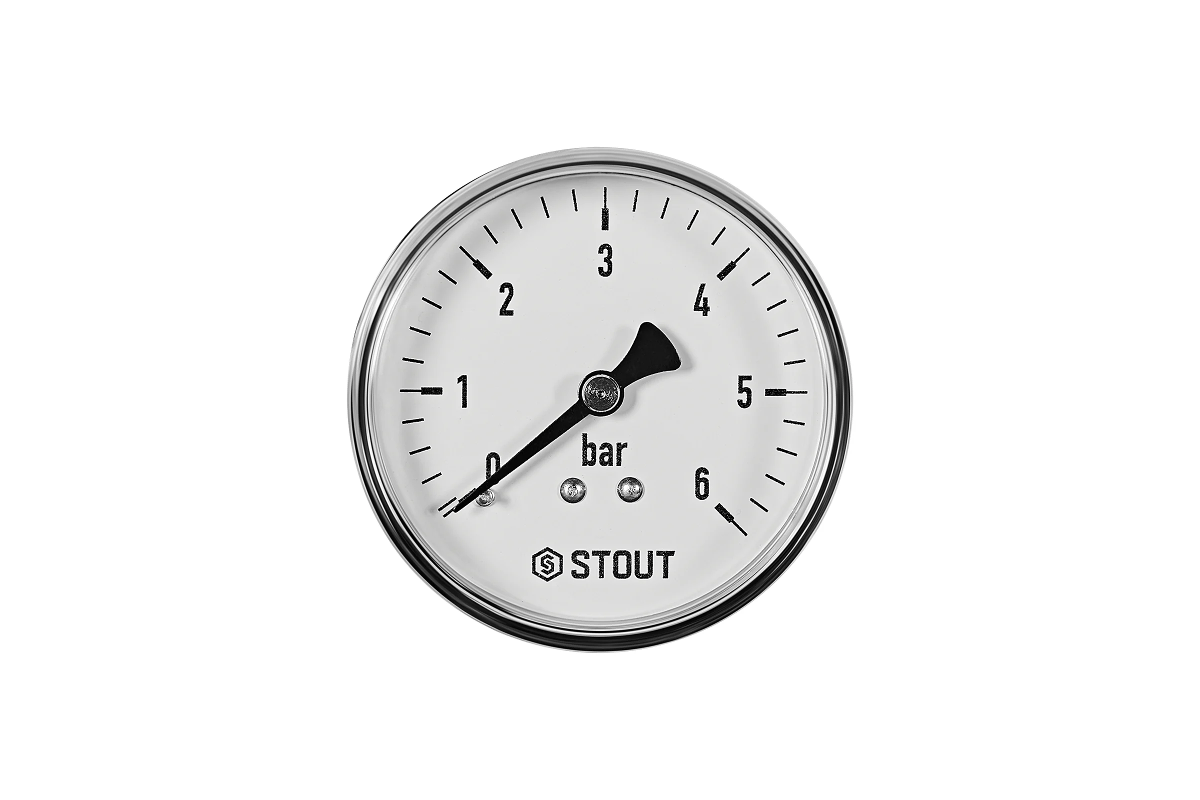 Манометр аксиальный STOUT SIM-1009-630608, корпус Dn 63 мм, 1/4", 0-6 бар RG0094NU9EUEFK