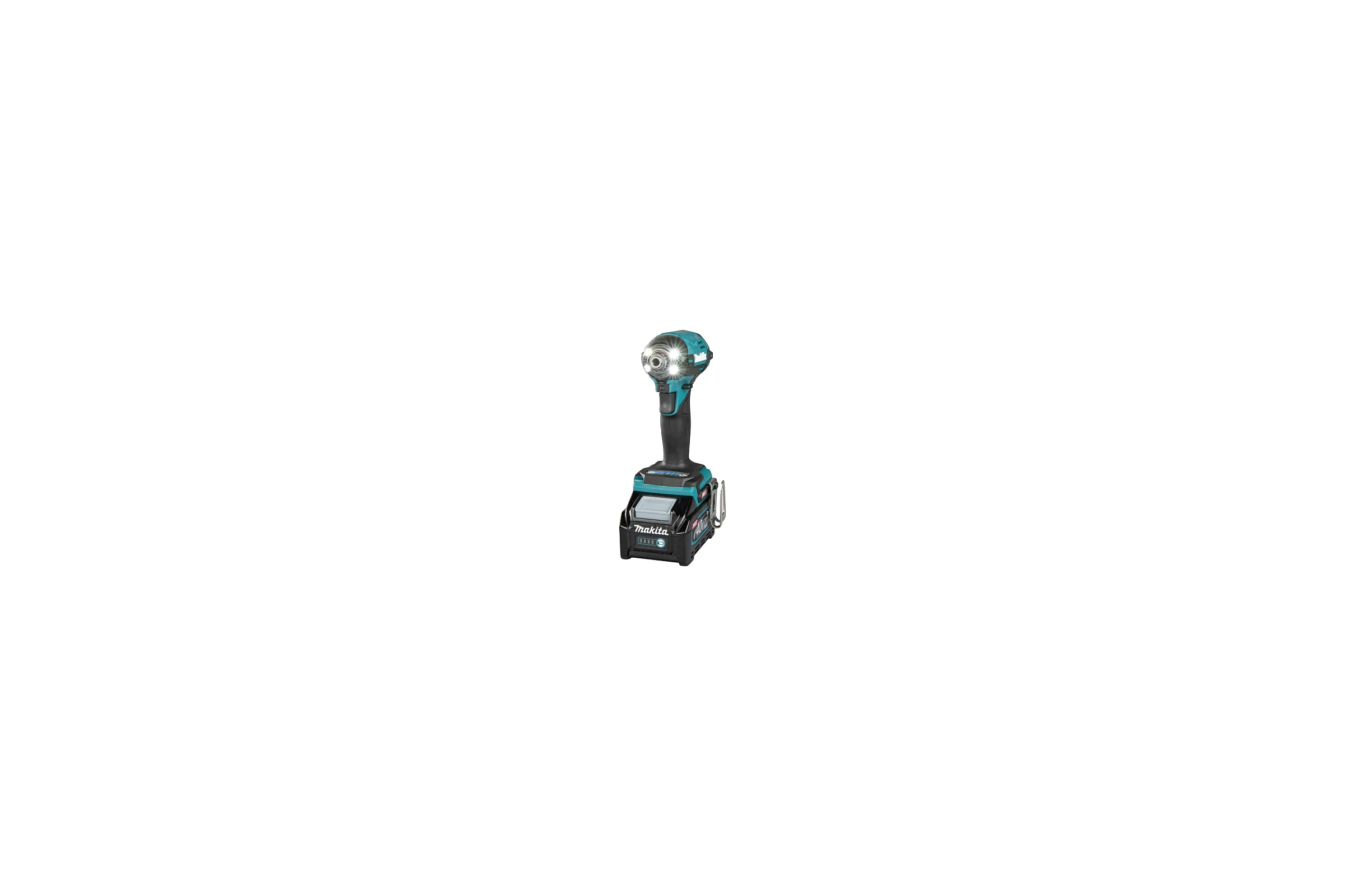 Шуруповерт ударный аккумуляторный Makita XGT BL 40В 1/4 220 Нм 4 рег. удара +  6 спец. Режимов, 2х2,5 Ач АКБ быстрое ЗУ Makpac 2 TD002GD201