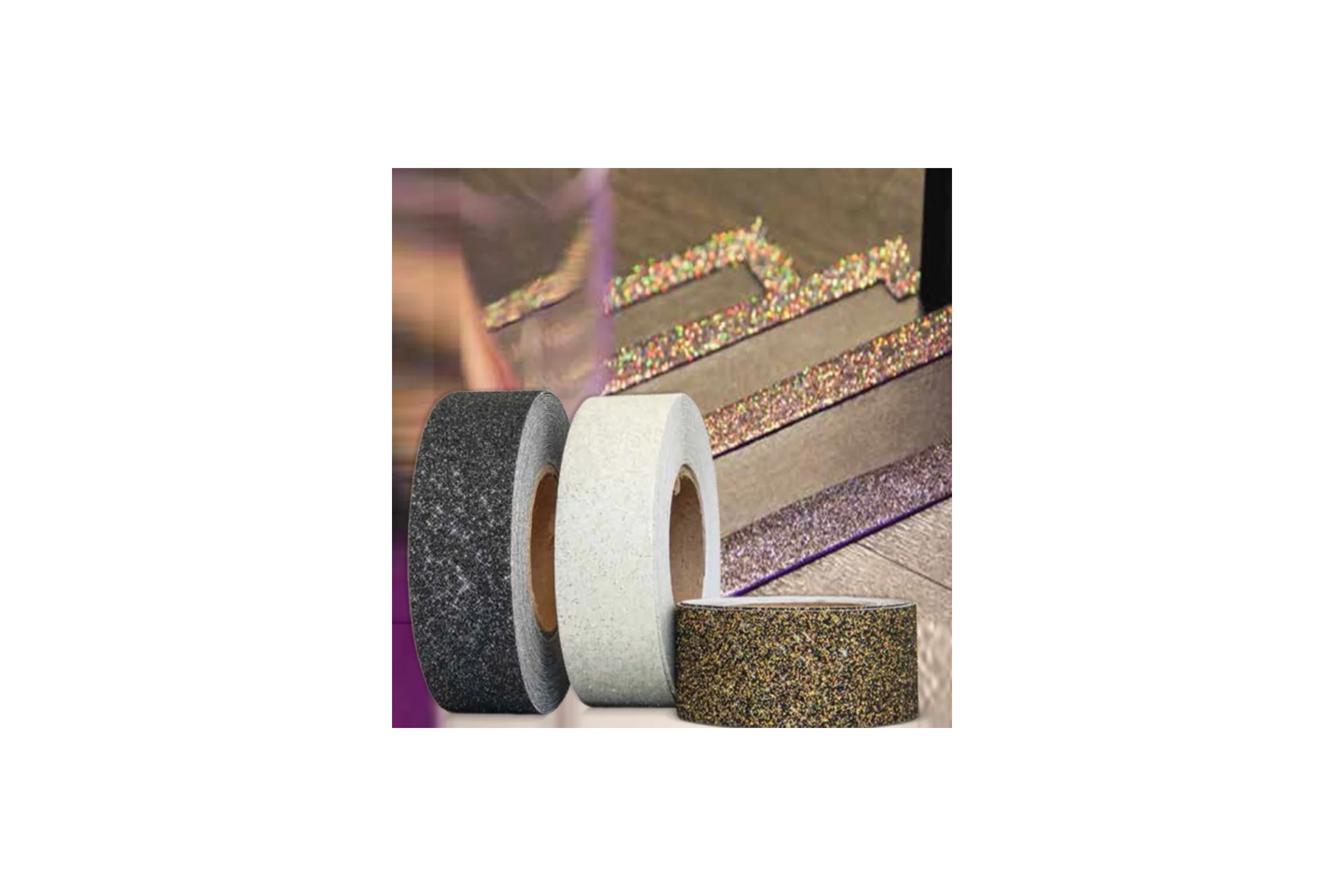Противоскользящая лента Mehlhose GmbH Блестящий тип среднее зерно 60 Grit цвет черный с вкраплениями износостойкость 1 млн шагов 50 мм х 18,3 м M8SR050183