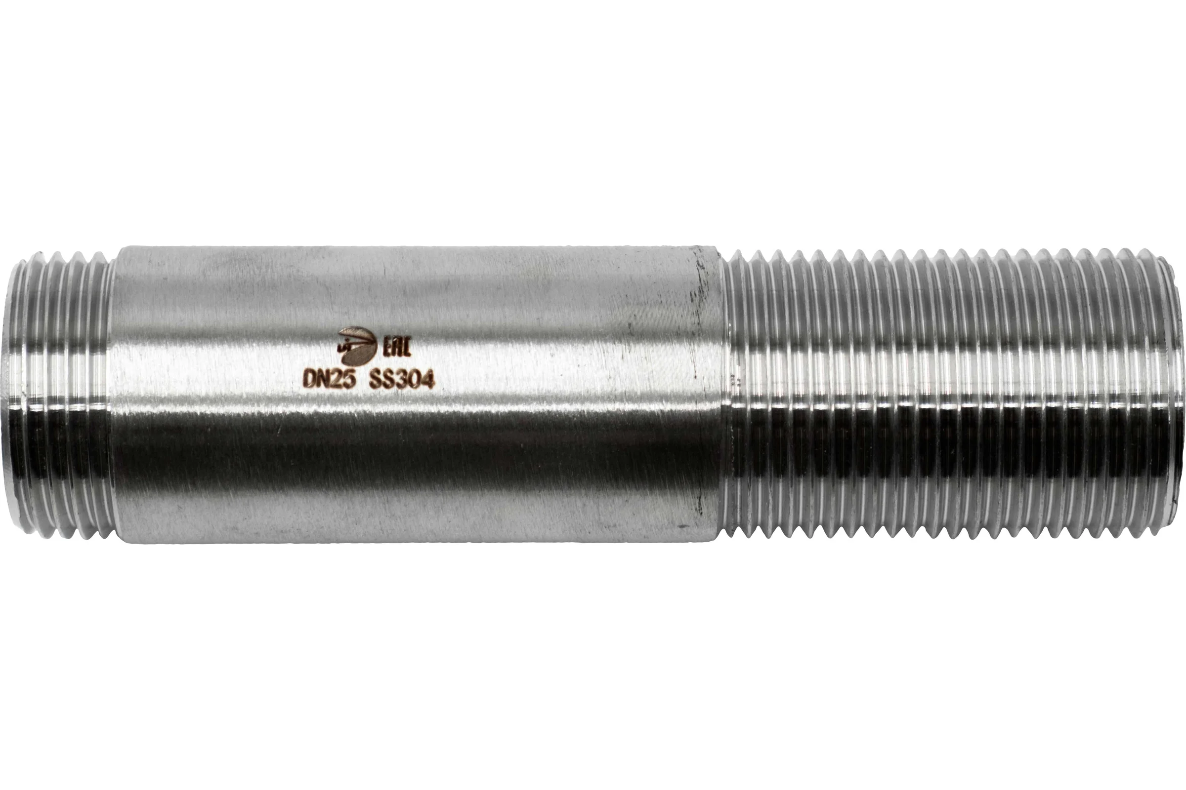 Сгон резьбовой нержавеющий NEWKEY, AISI304 DN25 (1), CF8, PN16 NK-DPC25/4