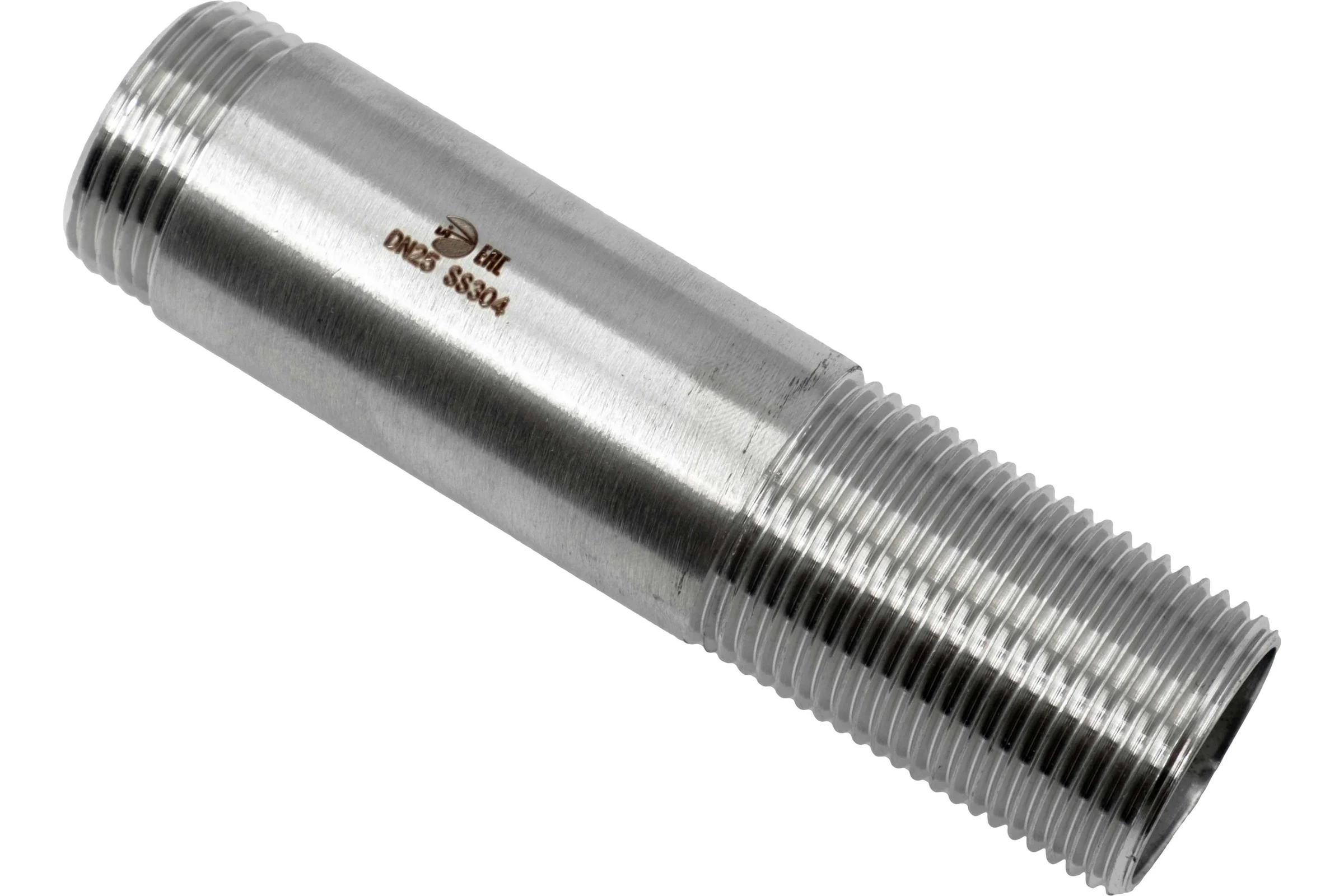Сгон резьбовой нержавеющий NEWKEY, AISI304 DN25 (1), CF8, PN16 NK-DPC25/4