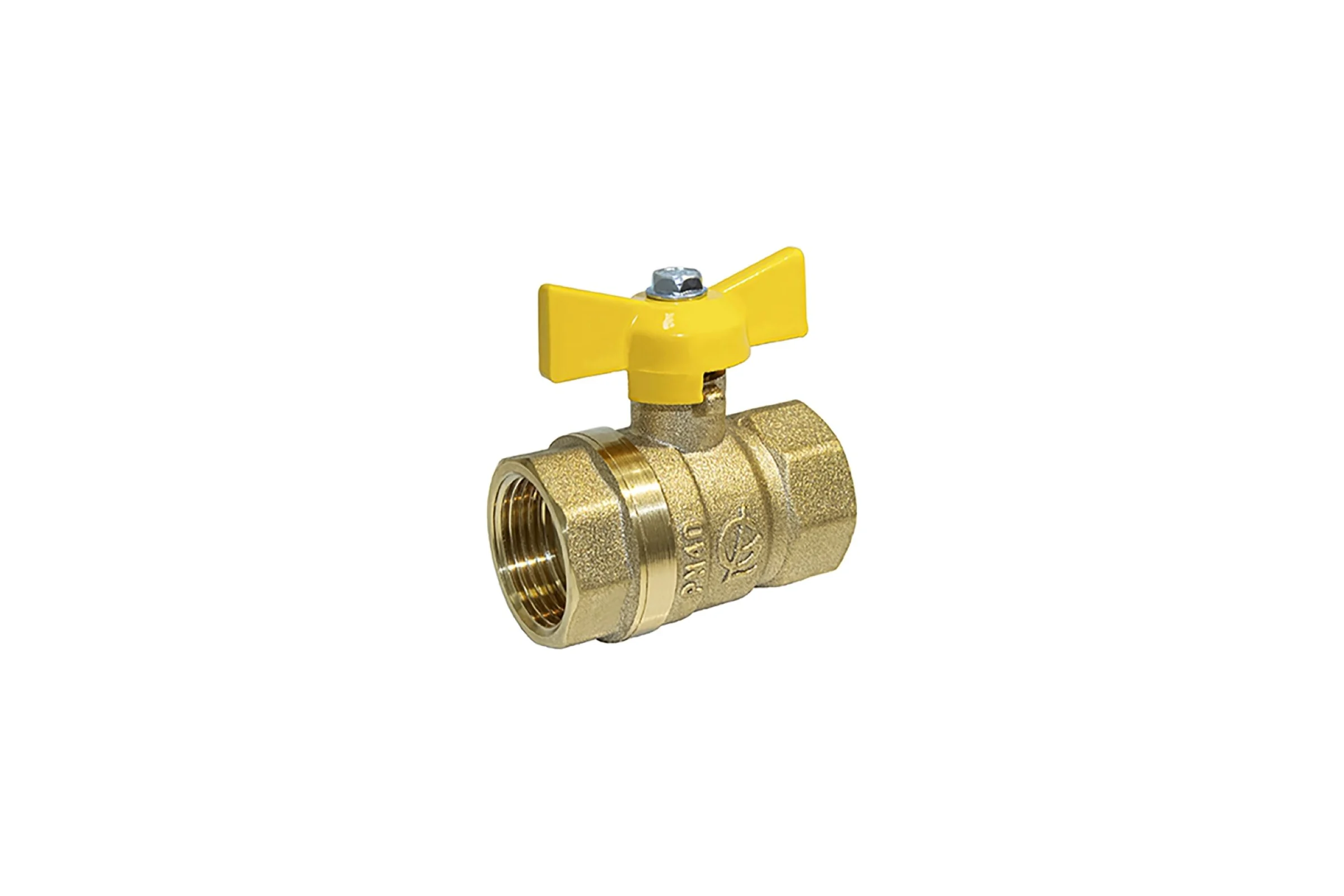Кран газовый шаровой Галлоп, 3/4", внутр.-внутр., бабочка, 11б27п, стандарт 230 PN40 553849