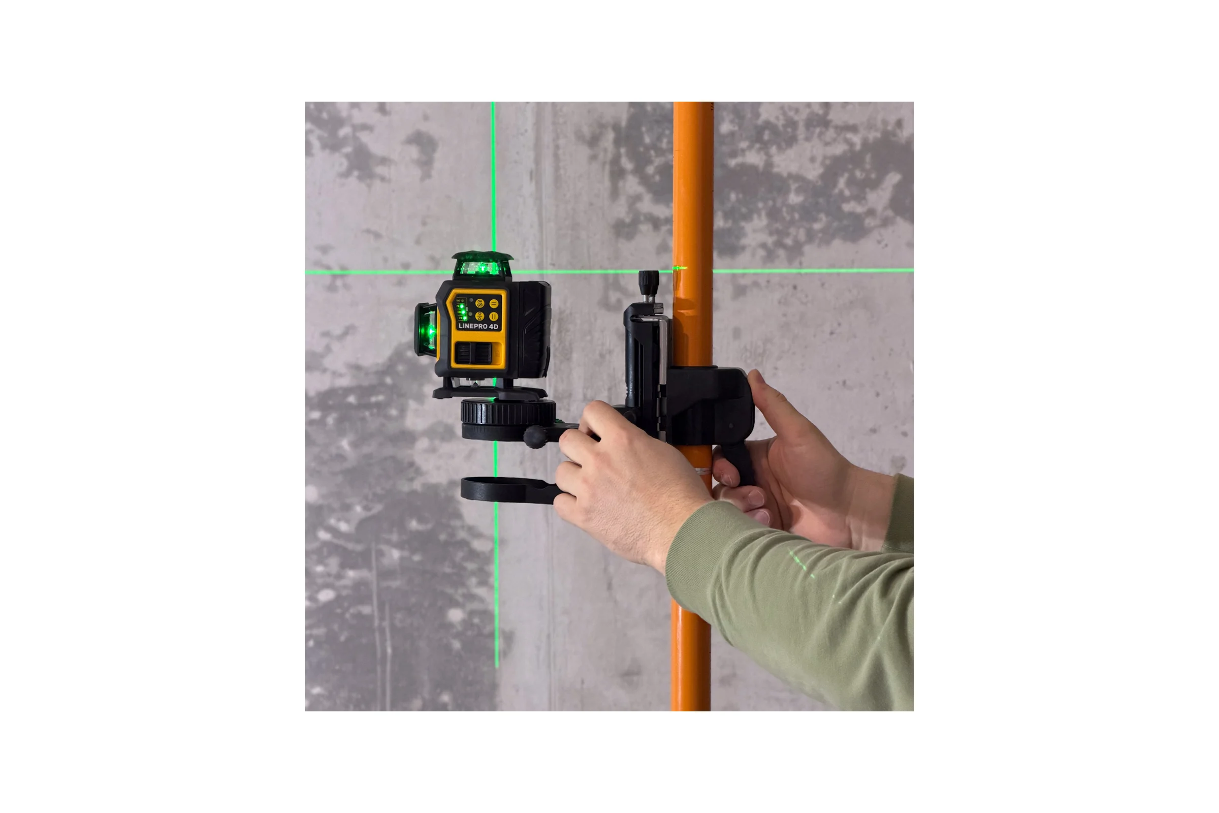 Комплект профессионального лазерного уровня INSTRUMAX LINEPRO 4D BAZA Set+многофункциональная штатив-штанга ACULA STAND 3800 MAXIMUM SET (2АКБ) IM0209_К2