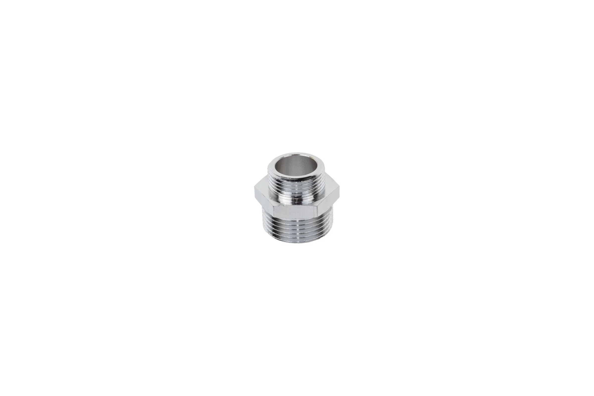 Ниппель AV Engineering ред. 1 нар. х 3/4 нар. ХРОМ, индивидуальная упаковка ЦЗ-0038126400