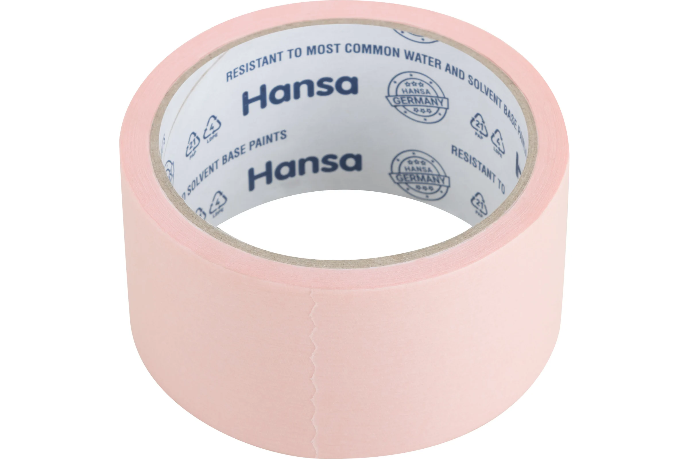 Малярная лента из японской бумаги HANSA Washi для деликатных поверхностей, розовая, 48 мм 25 м 702548