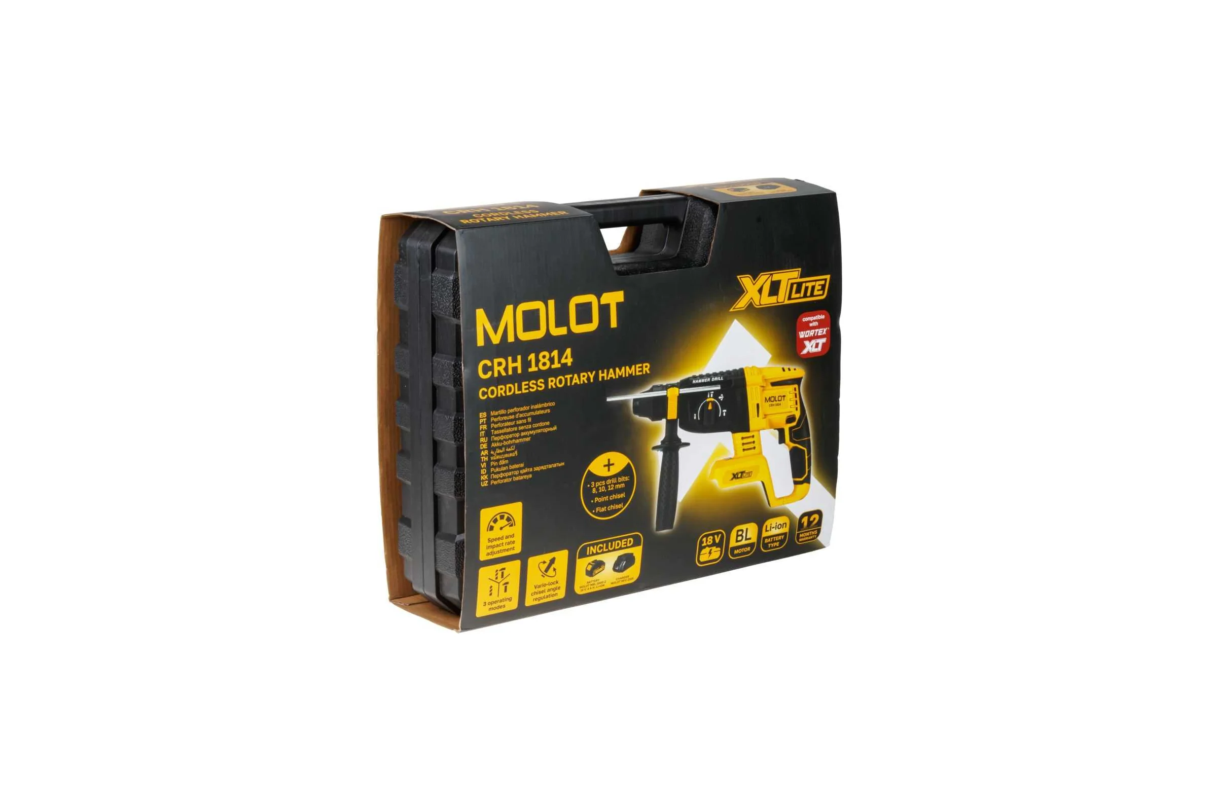 Перфоратор аккумуляторный MOLOT CRH 1814 XLT Lite SET 2318034