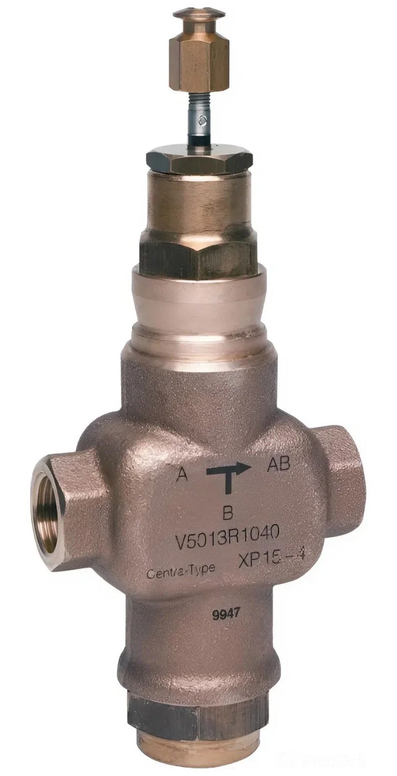 3-х ходовой регулирующий линейный муфтовый клапан Honeywell DN50 PN16 Kvs 40 20мм V5013R1099