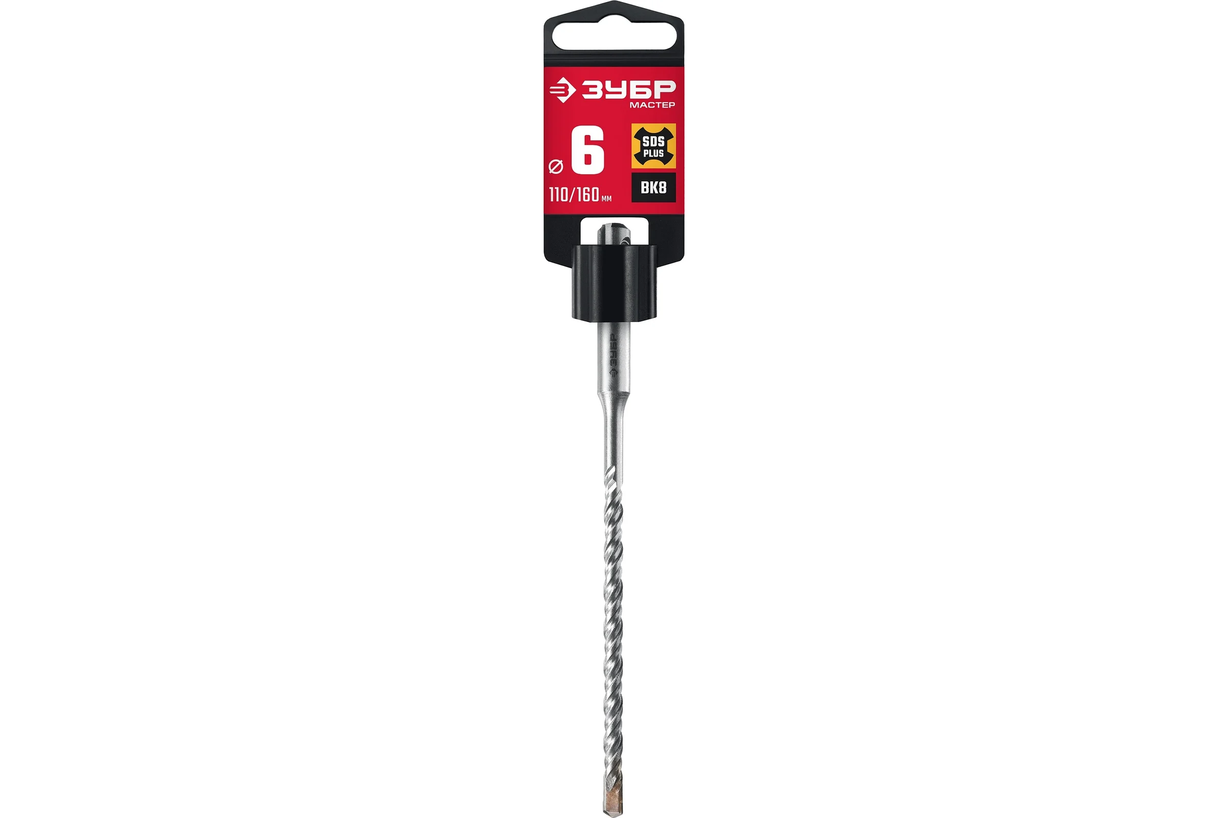 Бур по бетону ЗУБР 6x160 мм, SDS-Plus 29315-160-06