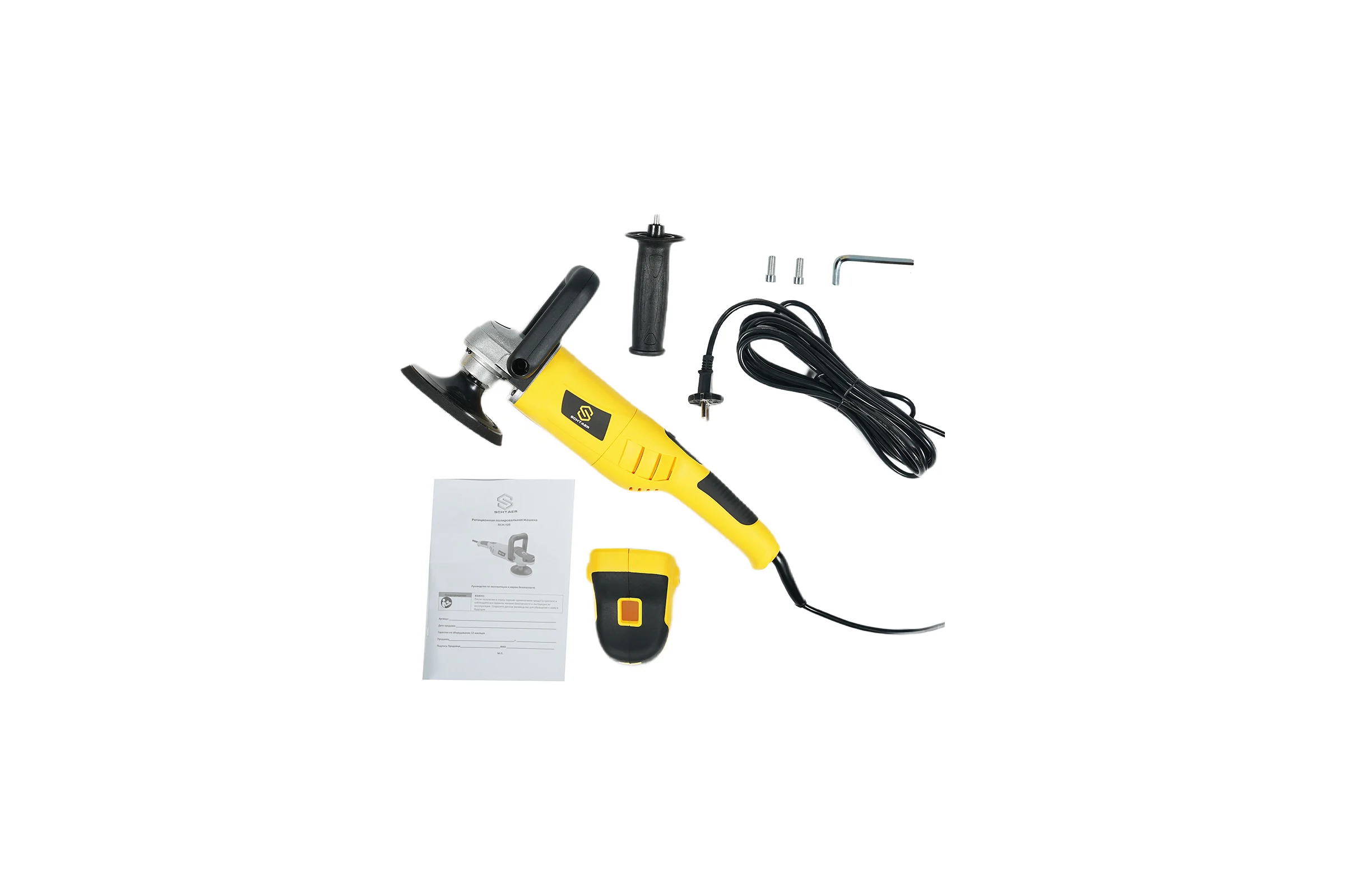 Ротационная полировальная машинка SCHTAER 220V/50Hz, 1100W, 125мм SCH-125
