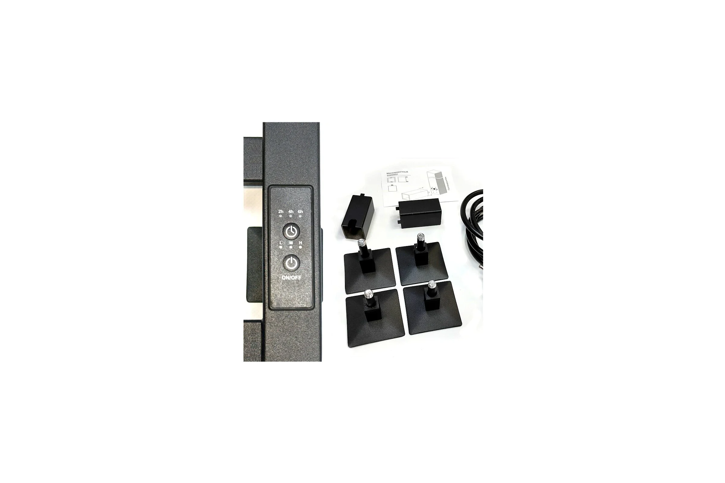 Полотенцесушитель электрический COMFYSAN Roma-K EC-10 100/40, черный 016630
