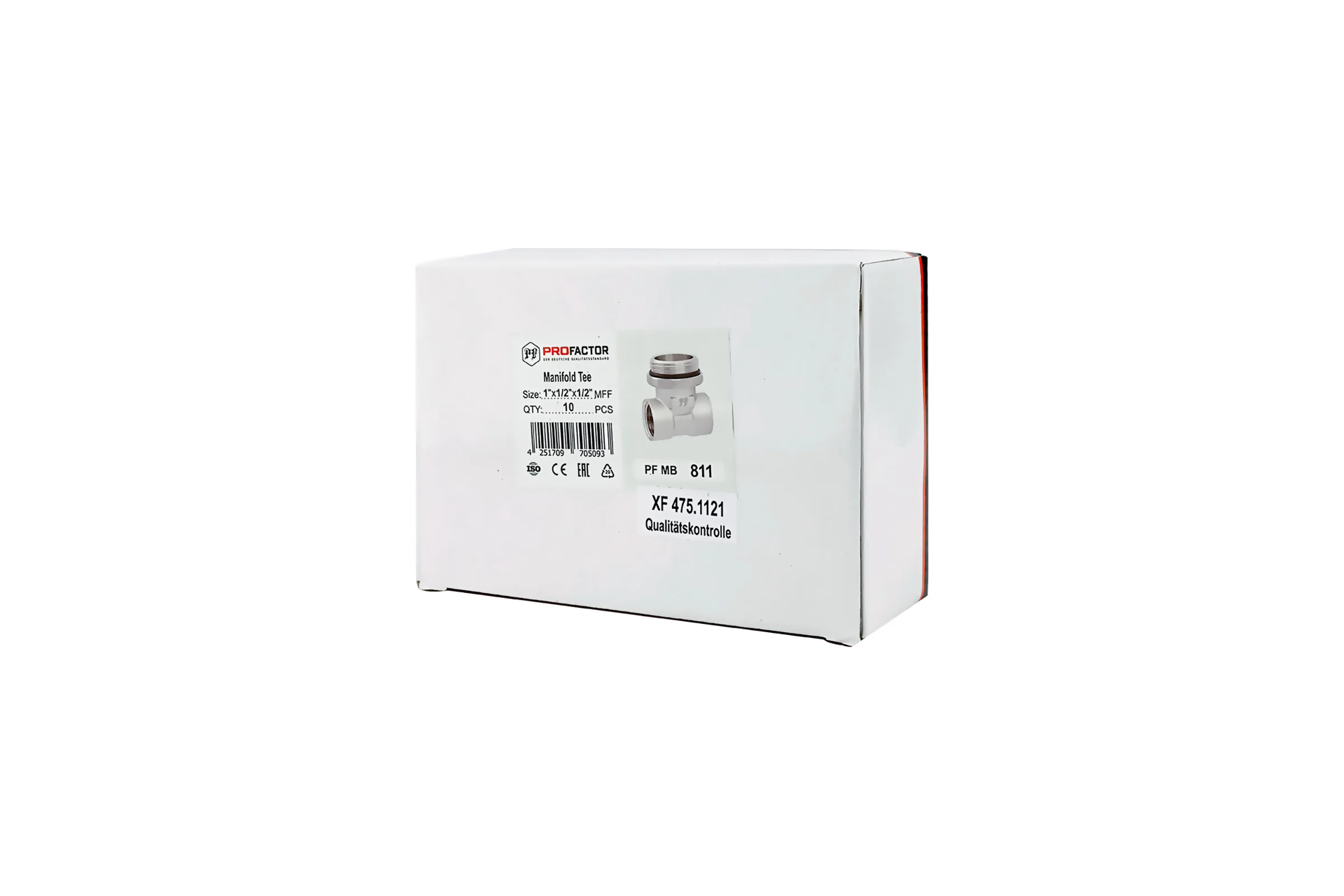 Тройник коллекторный PROFACTOR в/н/в 1/2 х 1 х 1/2 PF MB 811