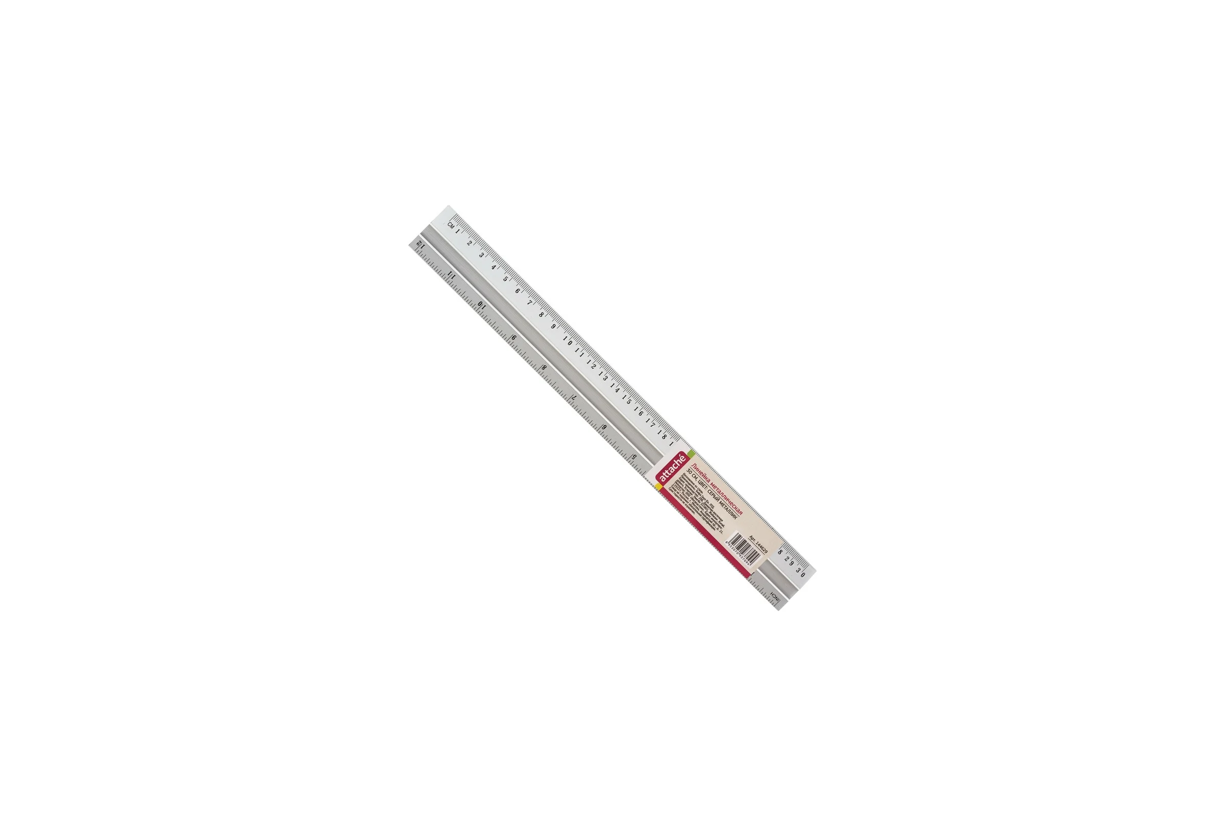 Металлическая линейка Attache 30 см Line 144629