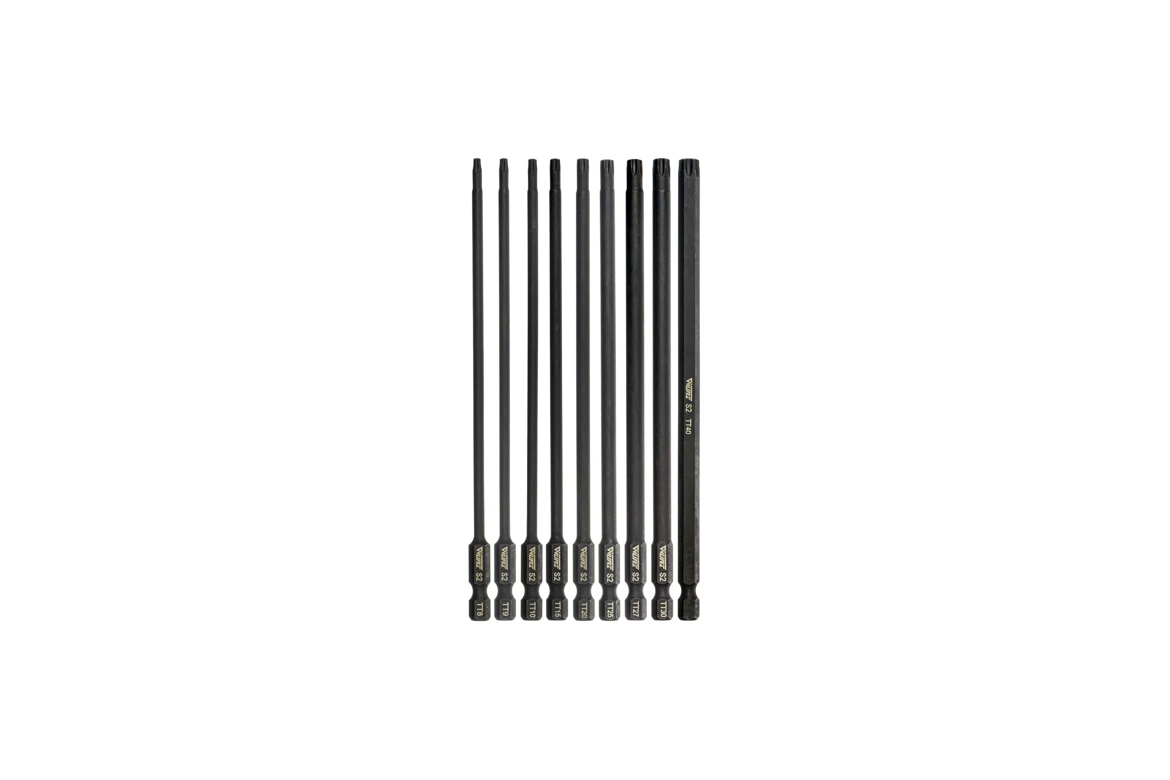 Набор бит WURZ Torx Security 150мм S2 10шт 3198
