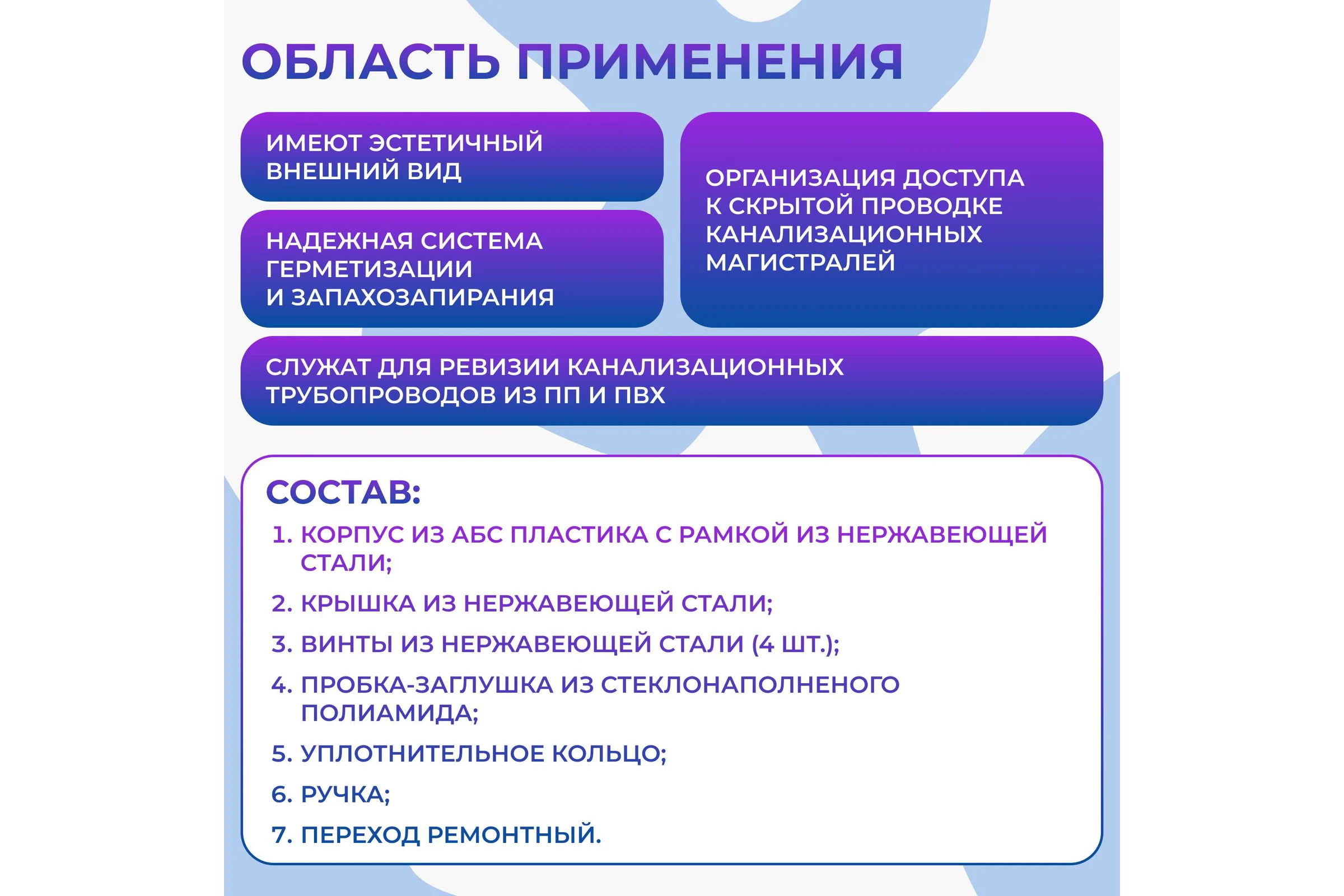 Лючок-прочистка/ревизия Татполимер ТП-98 SML 58810