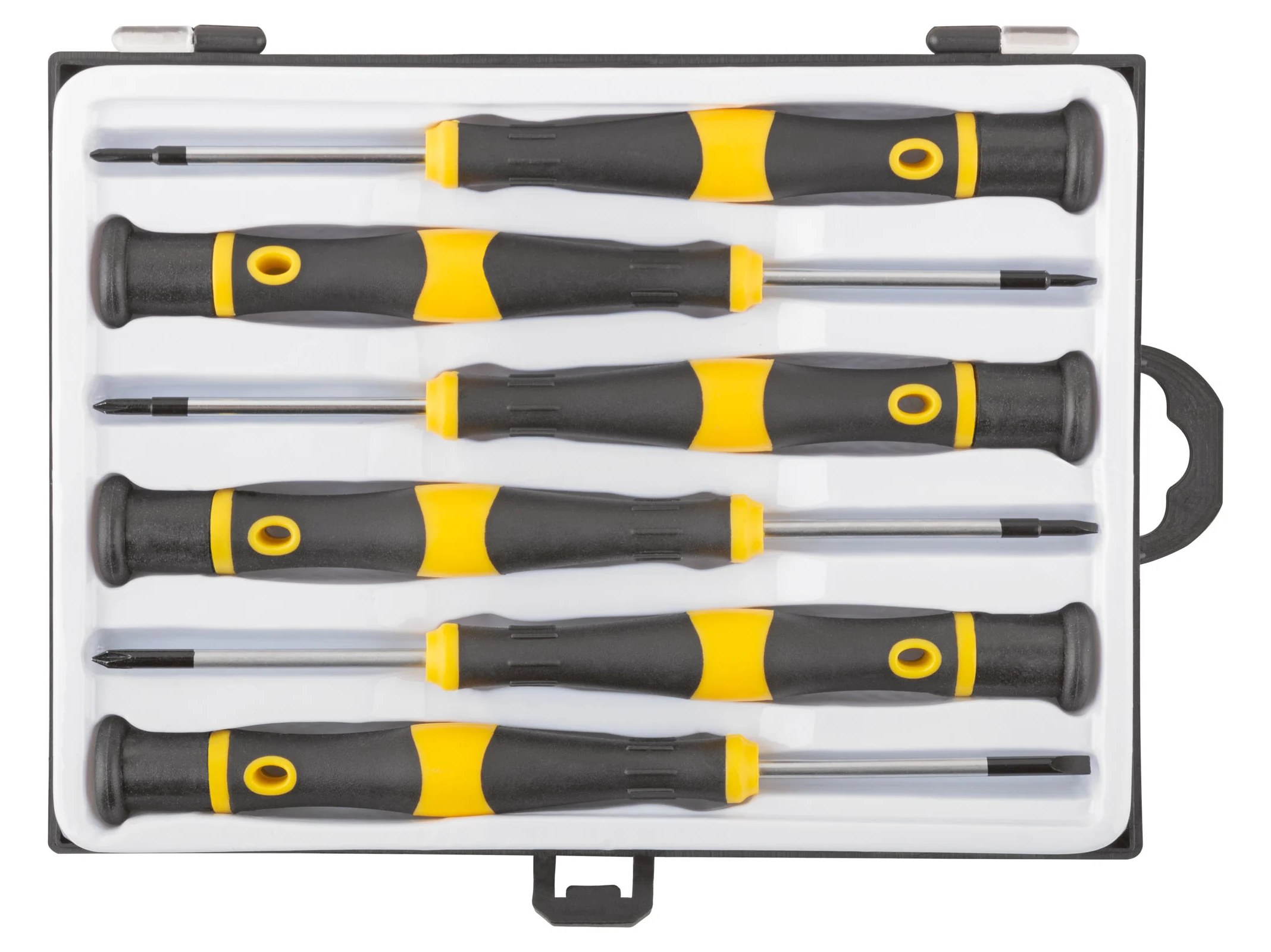 FIT Отвертки для точных работ FIT CrV, 6 шт., PH/SL, пластиковый кейс 56145