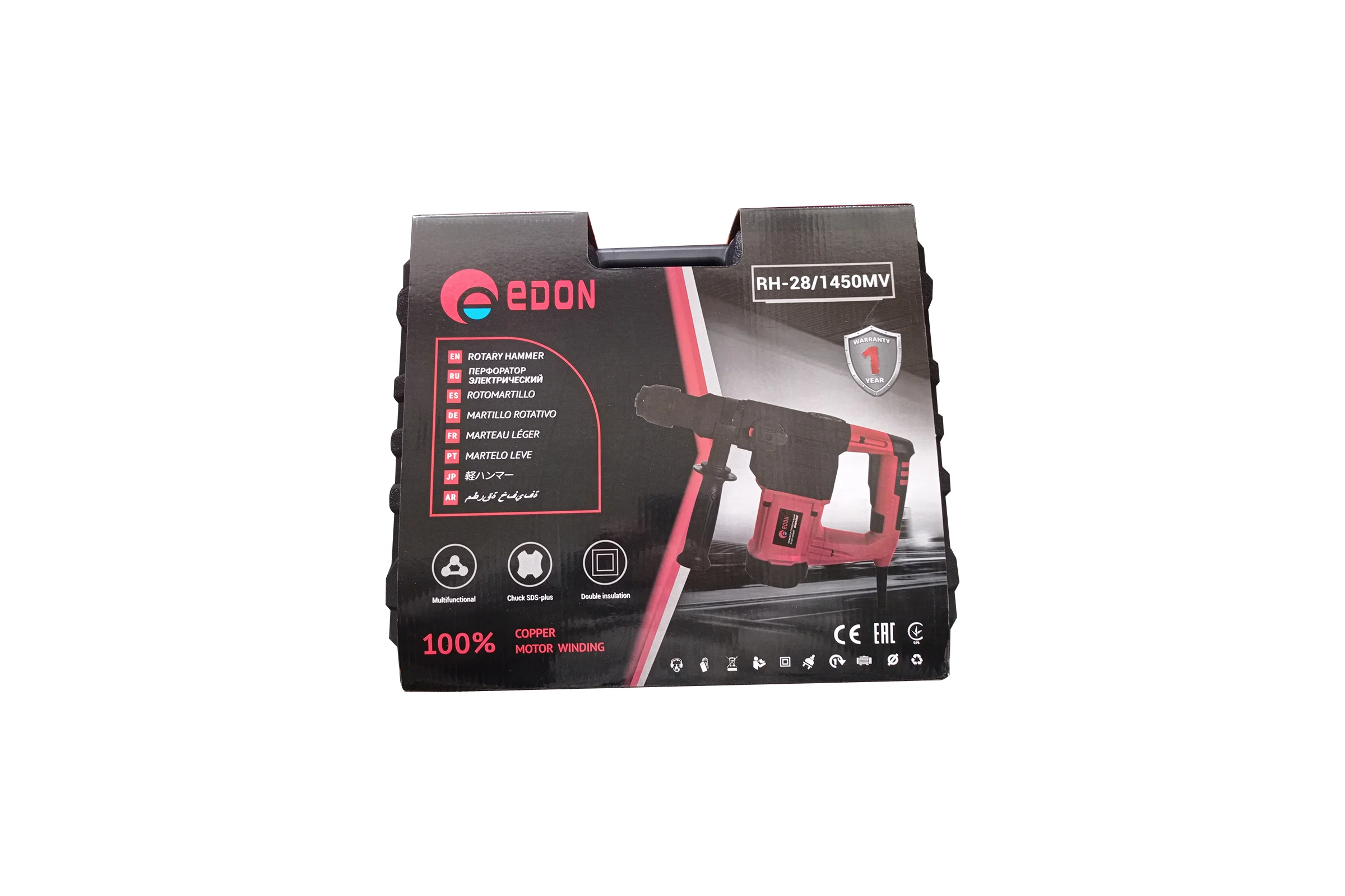Перфоратор электрический EDON RH-28/1450MV 20548