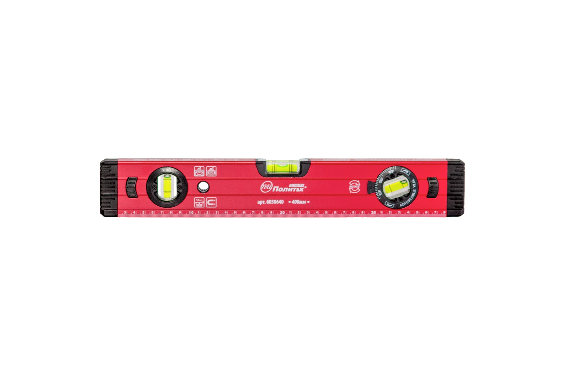 Уровень Политех ЭТАЛОН МАГНИТ 0,4 м (без ручек) Quality 6030640