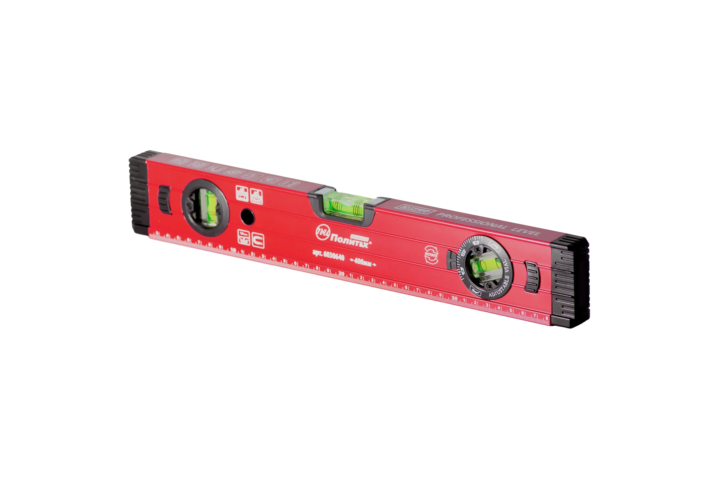 Уровень Политех ЭТАЛОН МАГНИТ 0,4 м (без ручек) Quality 6030640