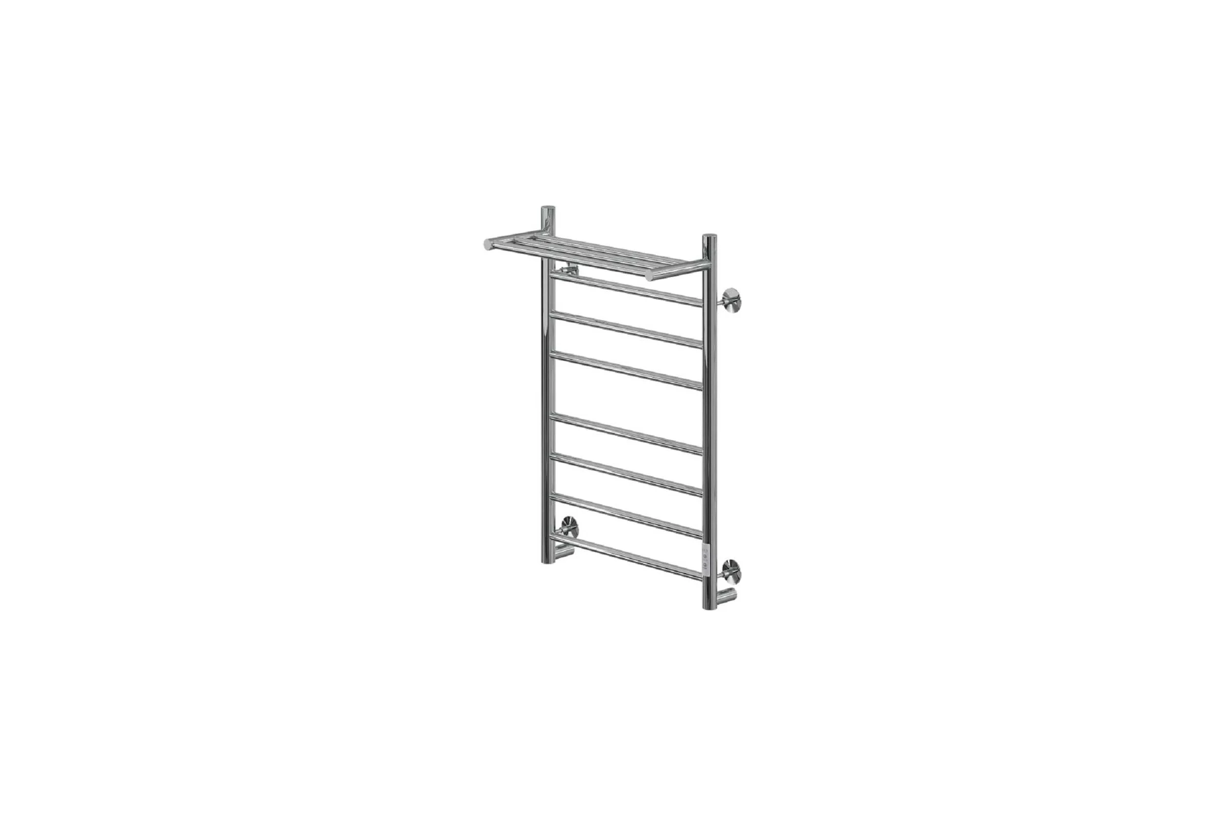 Полотенцесушитель MIXLINE VEGA 80×50 таймер, 382 Вт, 7 перекладин + ПОЛКА электрический ХРОМ 558393
