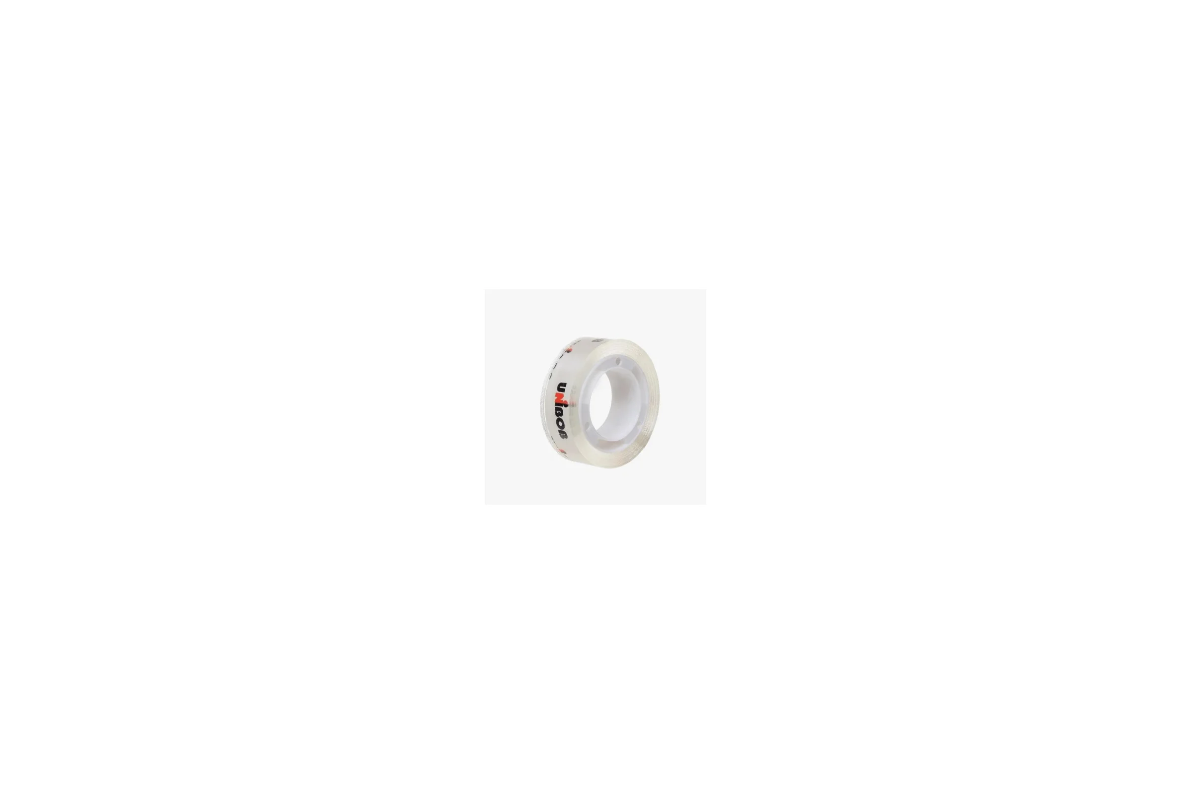 Клейкая лента Unibob канцелярская UNIBOB 12 мм х 10 м (прозрачная) 12 шт/упак. 72788