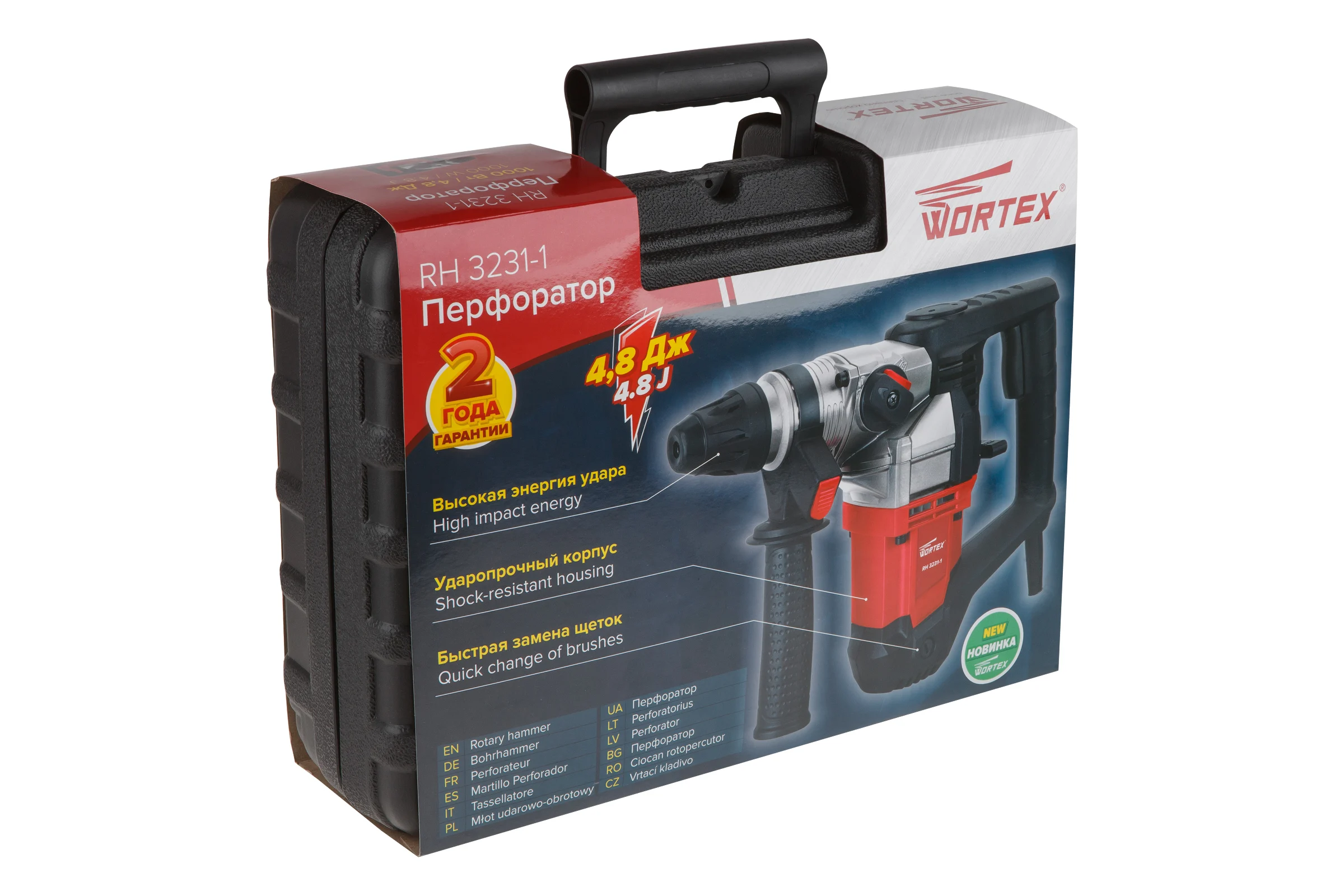 Перфоратор WORTEX RH 3231-1 в чемодане (RH323111129A2) + набор сверл 16 шт. ЦВ-0646557600
