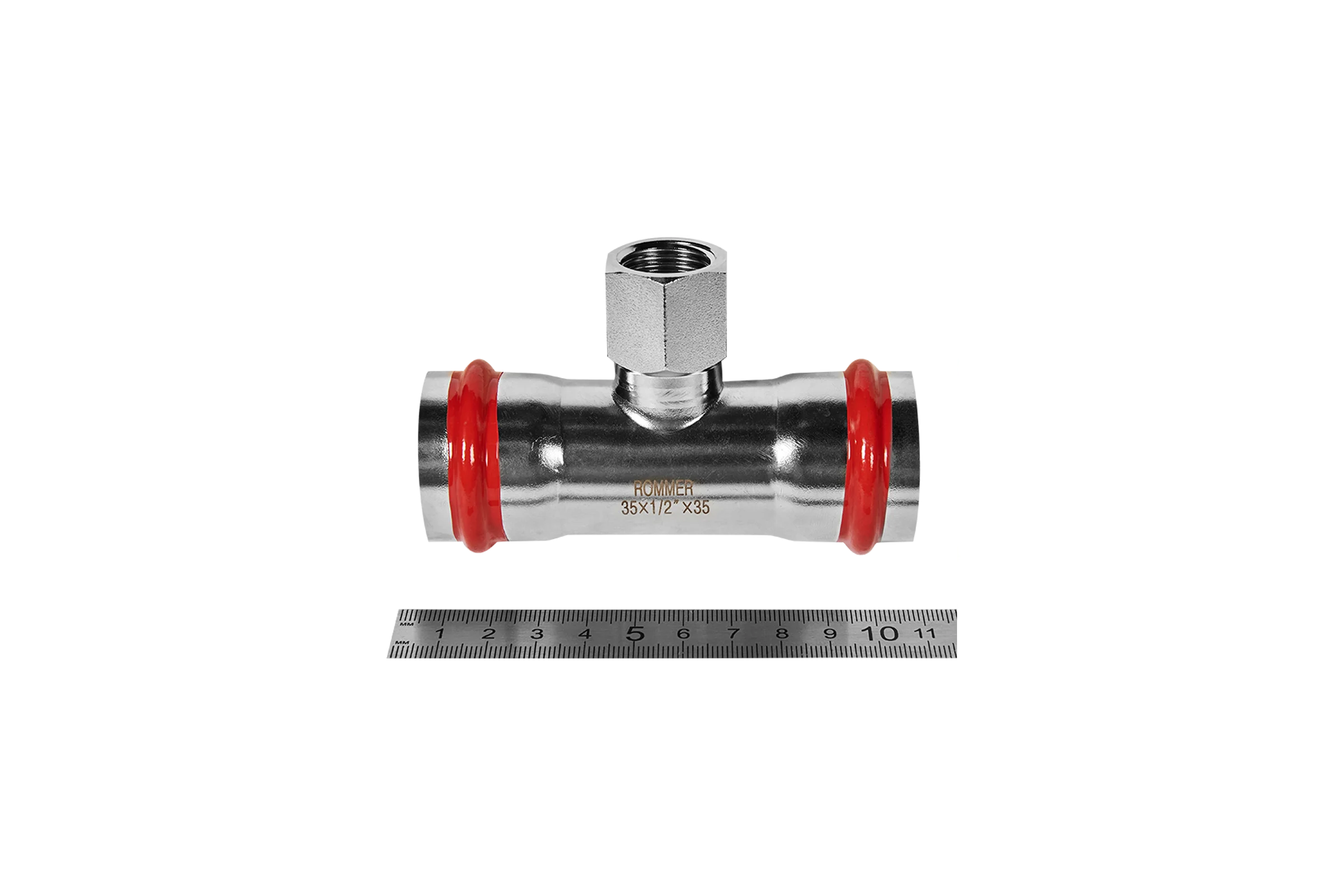 Тройник-переходник ROMMER RSS-1015-003512 ВПр-ВР, 35х1/2, из нержавеющей стали прессовой PEE9H4CCV7TVNI