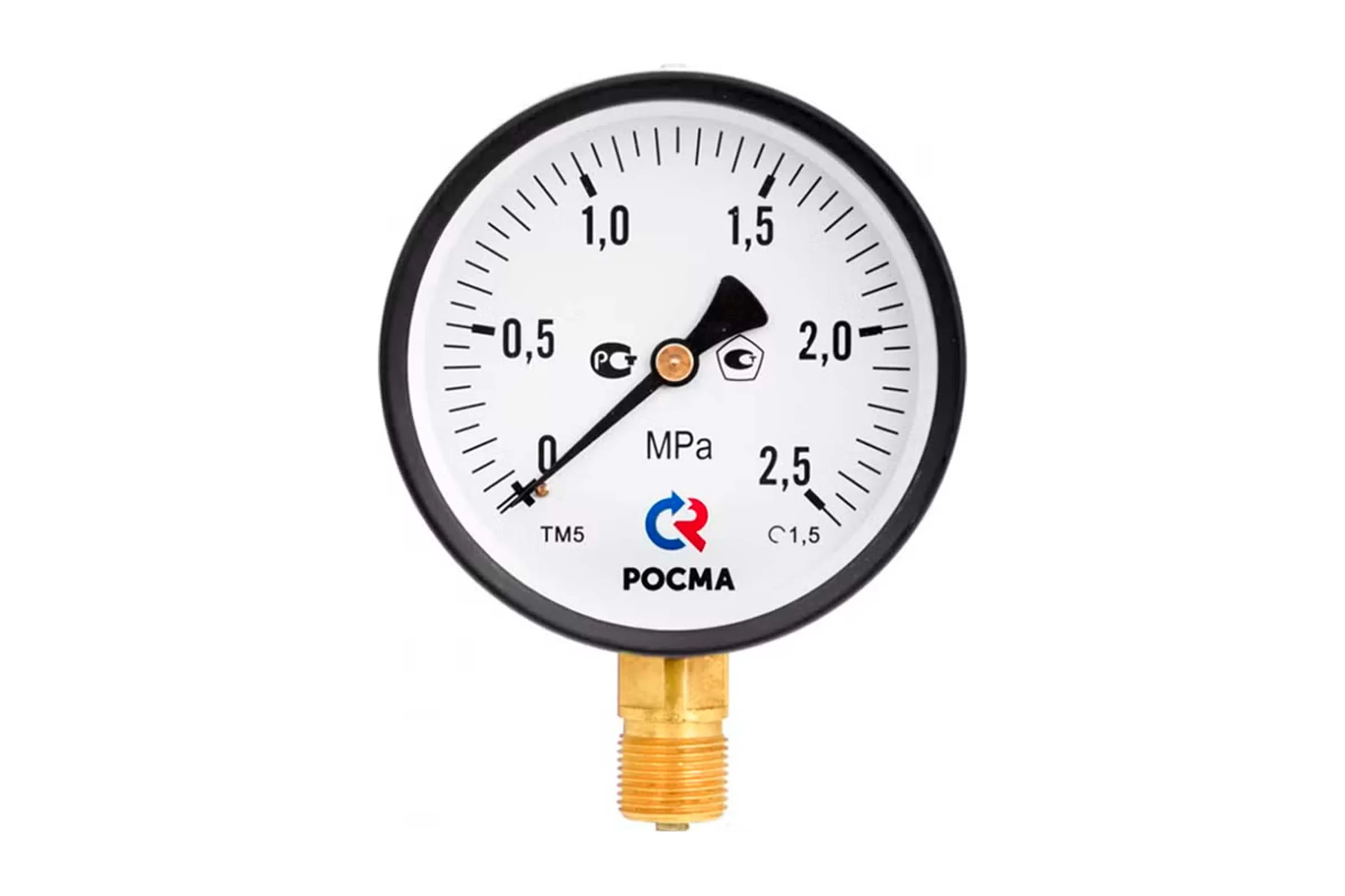 Манометр РОСМА ТМ-510Р.00 (0-10МПа) G1/2 1.0 100мм, радиальный, кл. точн. 1.0 D070-07765