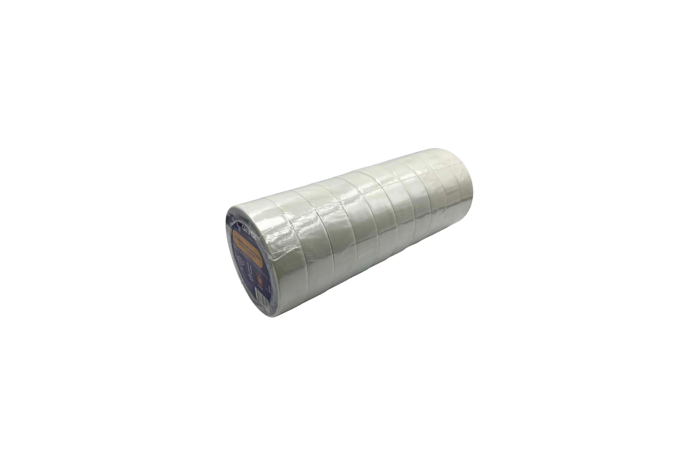 Изолента Alvar ПВХ 19мм, 20м, белая (комплект из 10 штук) AL-1920W_10