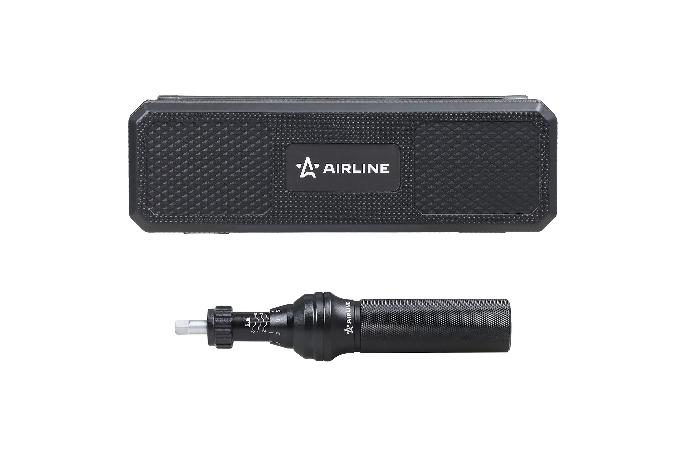 Отвертка динамометрическая Airline, 1/4", 1-6 Нм, с битами 23 пр. (PH, HEX, TORX), в кейсе ATBN301
