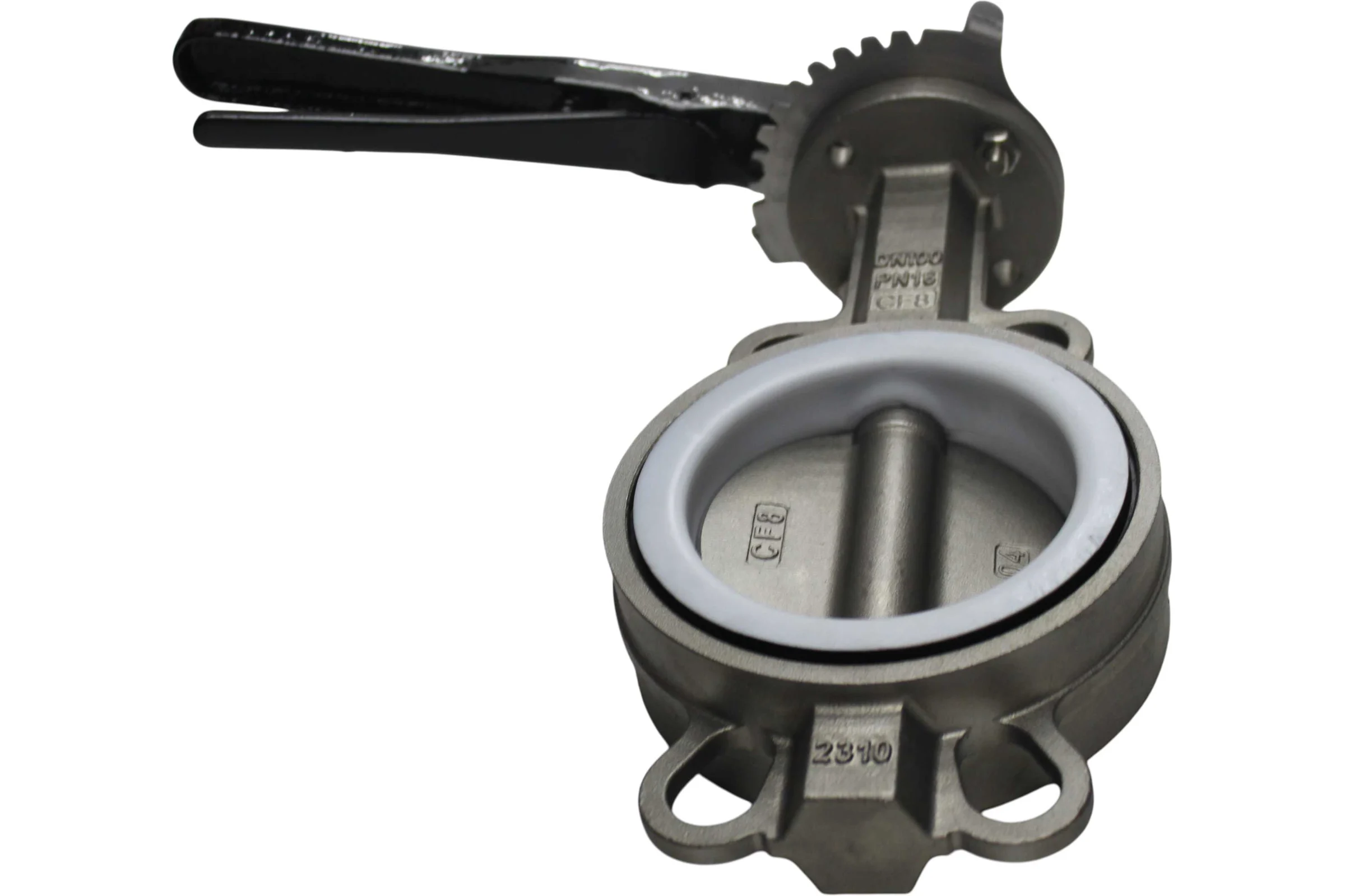 Затвор дисковый межфланцевый NEWKEY AISI304, DN100 (4), PN16, PTFE NK-DZis100