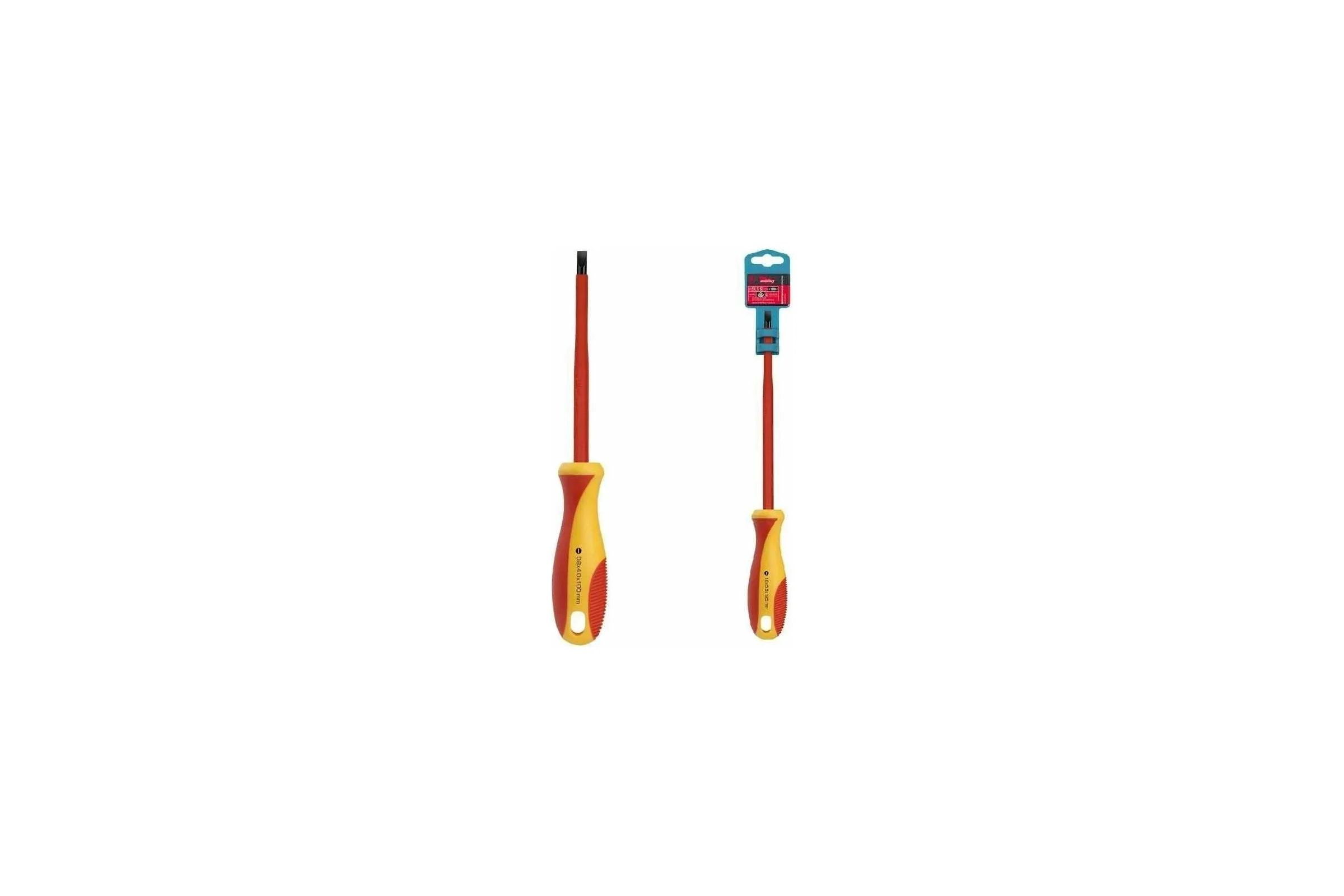 Диэлектрическая шлицевая отвертка Smartbuy SL4x100, до 1000 В, VDE SBT-SCI-SL4x100P1