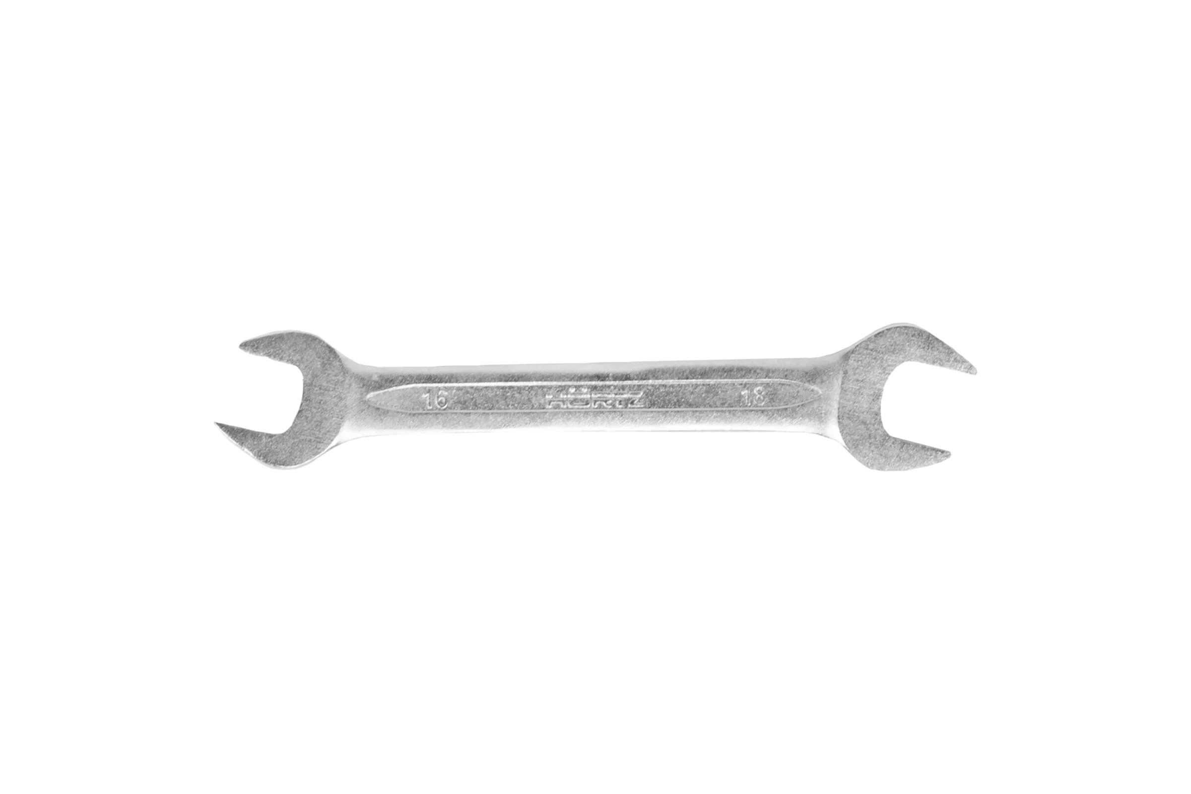 Двусторонний гаечный ключ HORTZ 16x18 хромированный HOR 102234