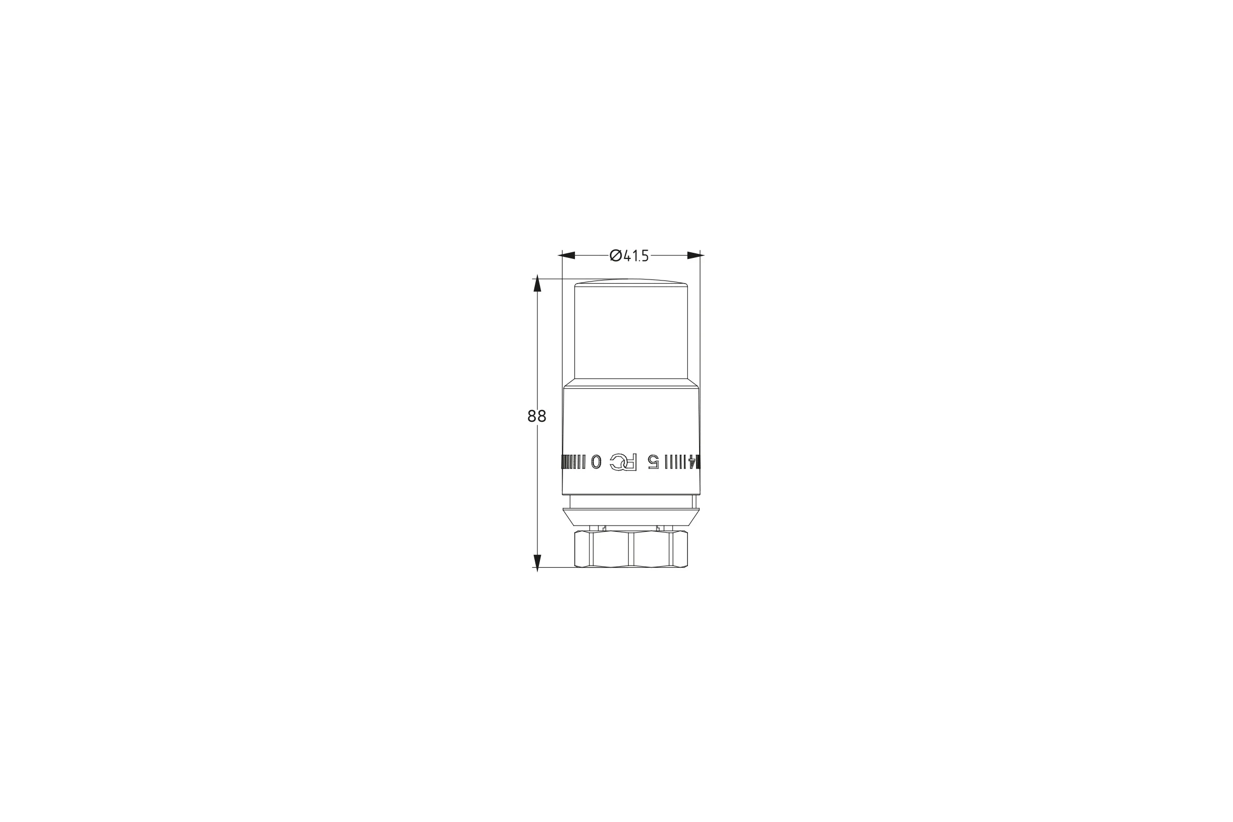 Термостатическая головка Armature CRISTAL М30х1,5 цвет золото Primoclima Armature Primoclima PCHEAD06G