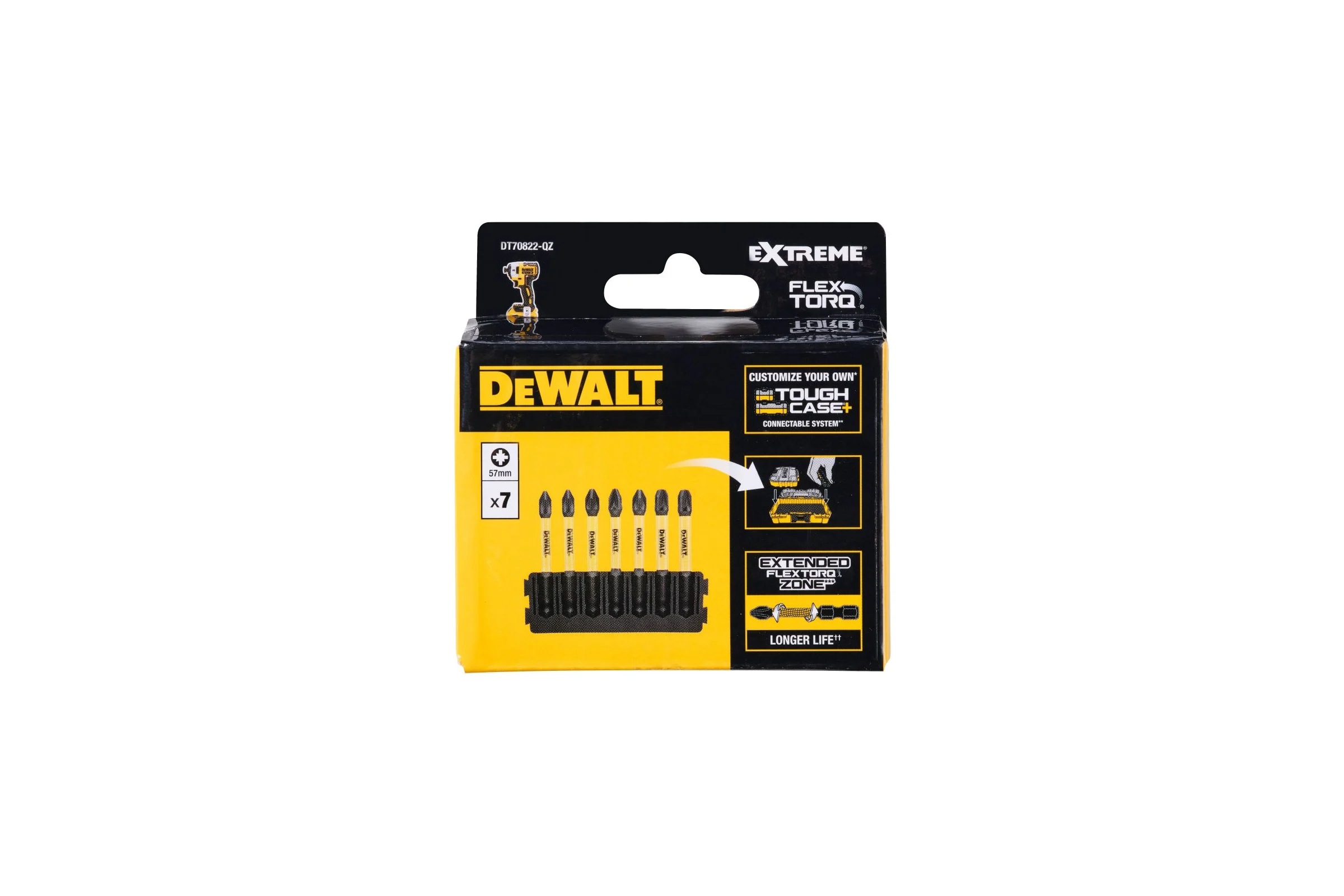 Бита DEWALT PZ1,2,3, 57 мм, шестигранный (HEX) DT70822-QZ