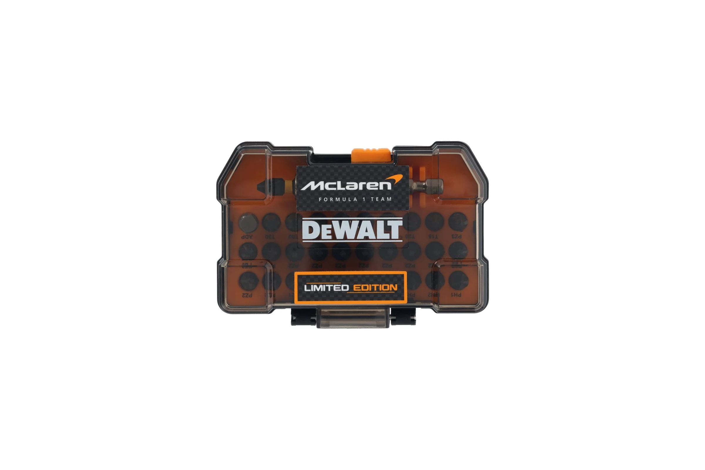 Набор бит DEWALT McLaren Limited Edition DT70901T, PH/PZ/Torx, 25 мм, 32 шт, в кейсе DT70901T-QZ