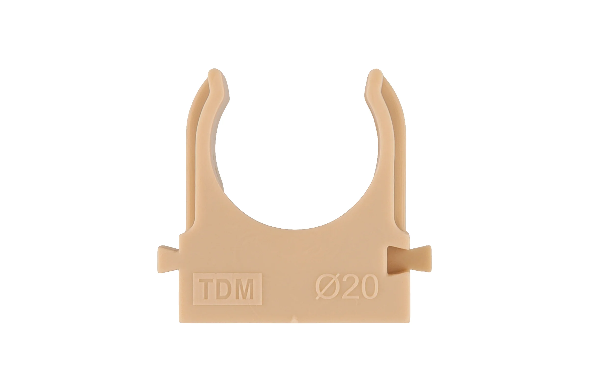 Крепеж-клипса TDM ELECTRIC для трубы 20 мм ЭКО (сосна), упаковка 4000 штук SQ0405-1052