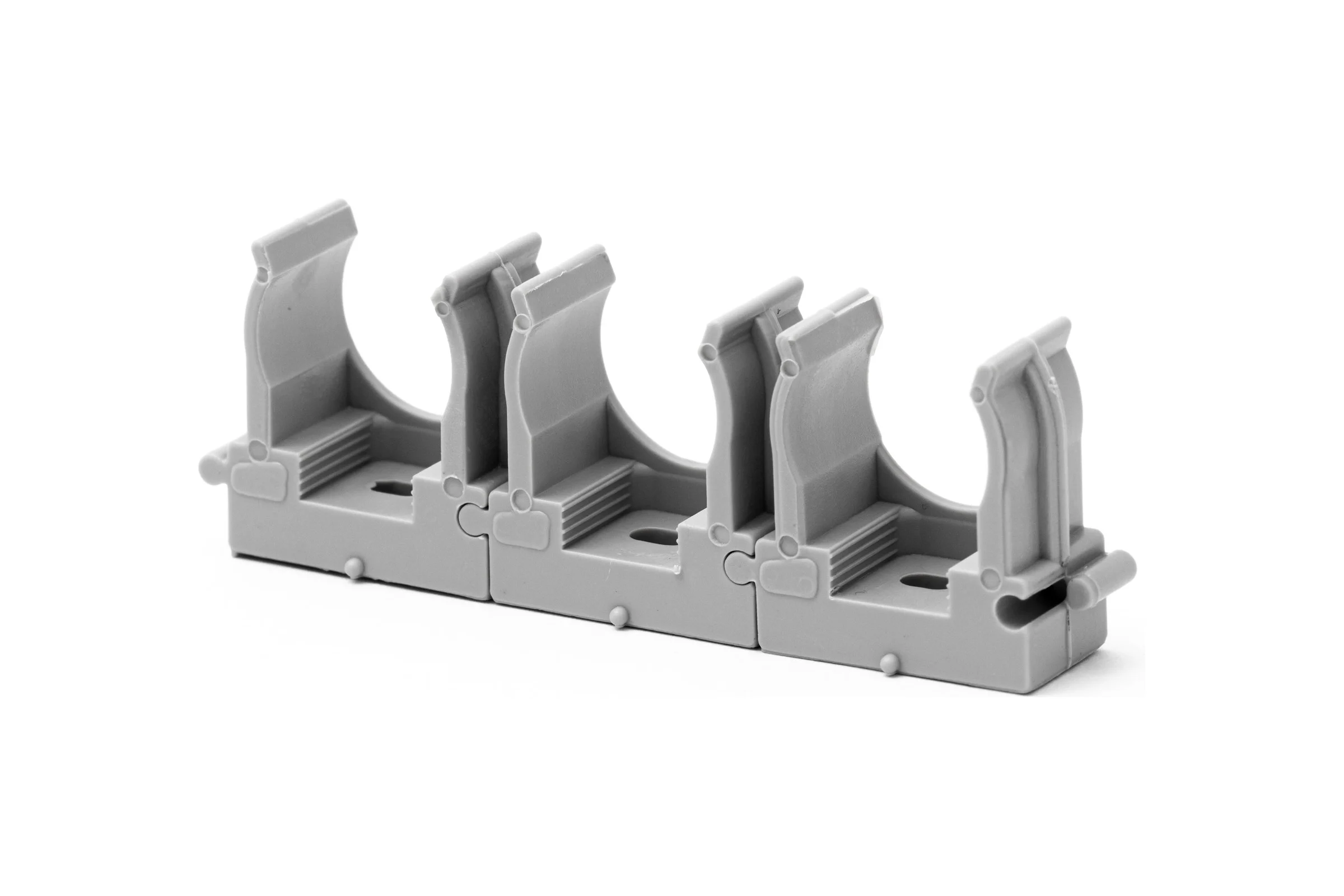 Крепеж-клипса MOLOT для труб серая D-32 ABS (50 шт.) 32104505