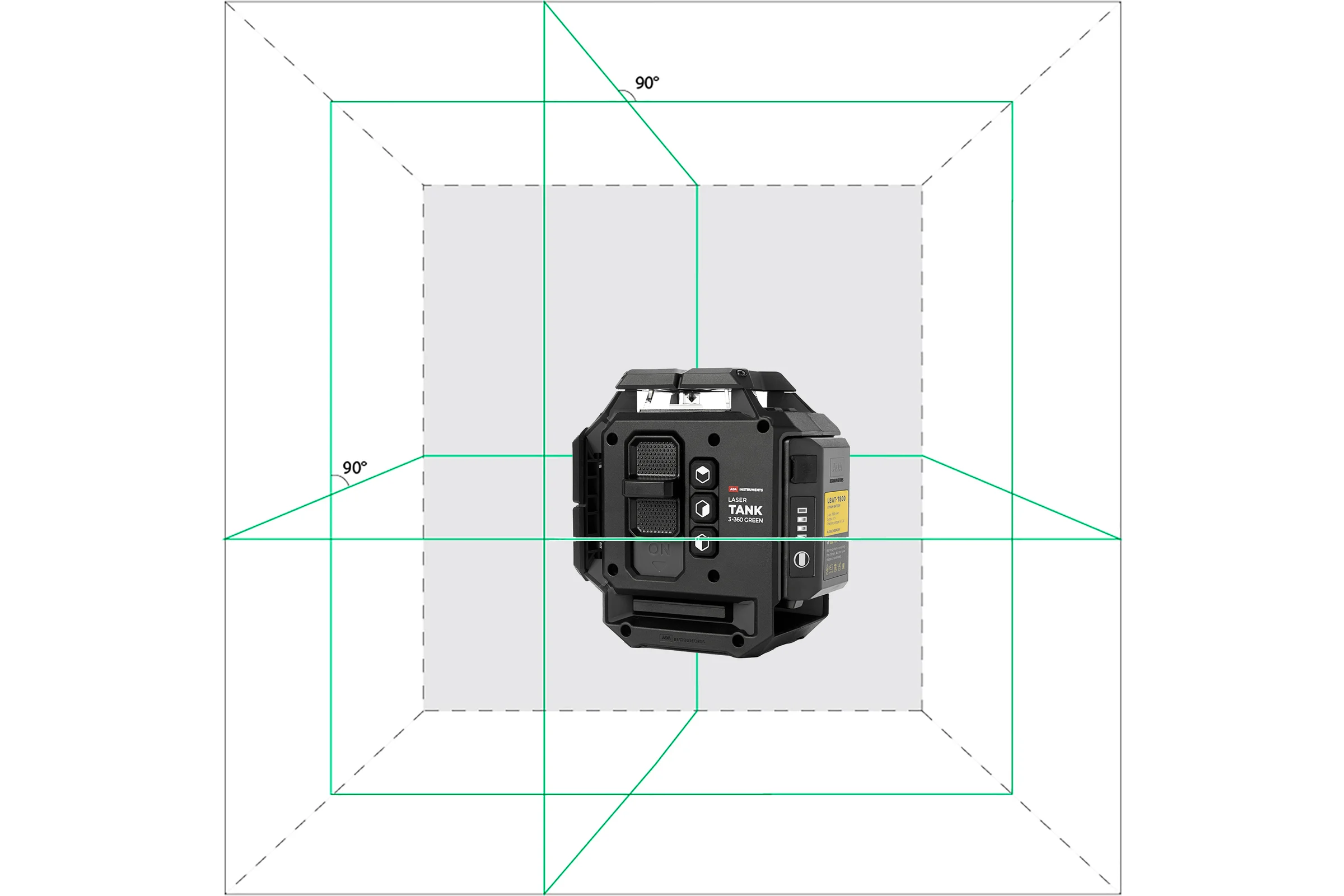 Лазерный уровень профессиональный ADA LaserTANK 3-360 GREEN Zero Edition А00780