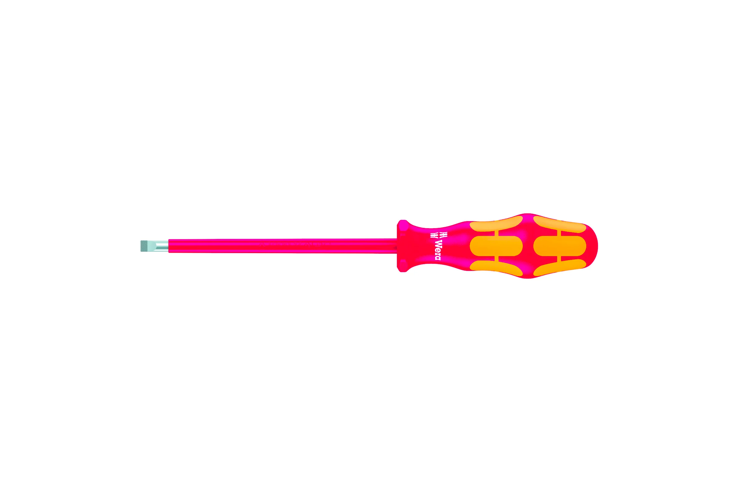 Отвёртка диэлектрическая Wera, VDE, SL 0.5х3.0х100 мм, WE-006105