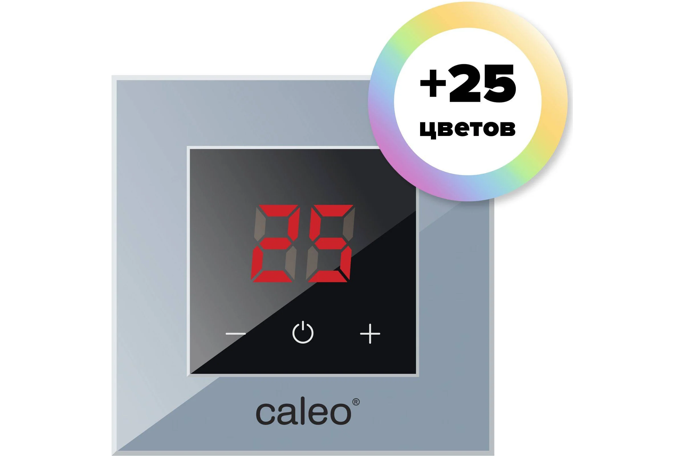 Терморегулятор CALEO NOVA встраиваемый цифровой, 3,5 кВт, дымчатый УП-00000414