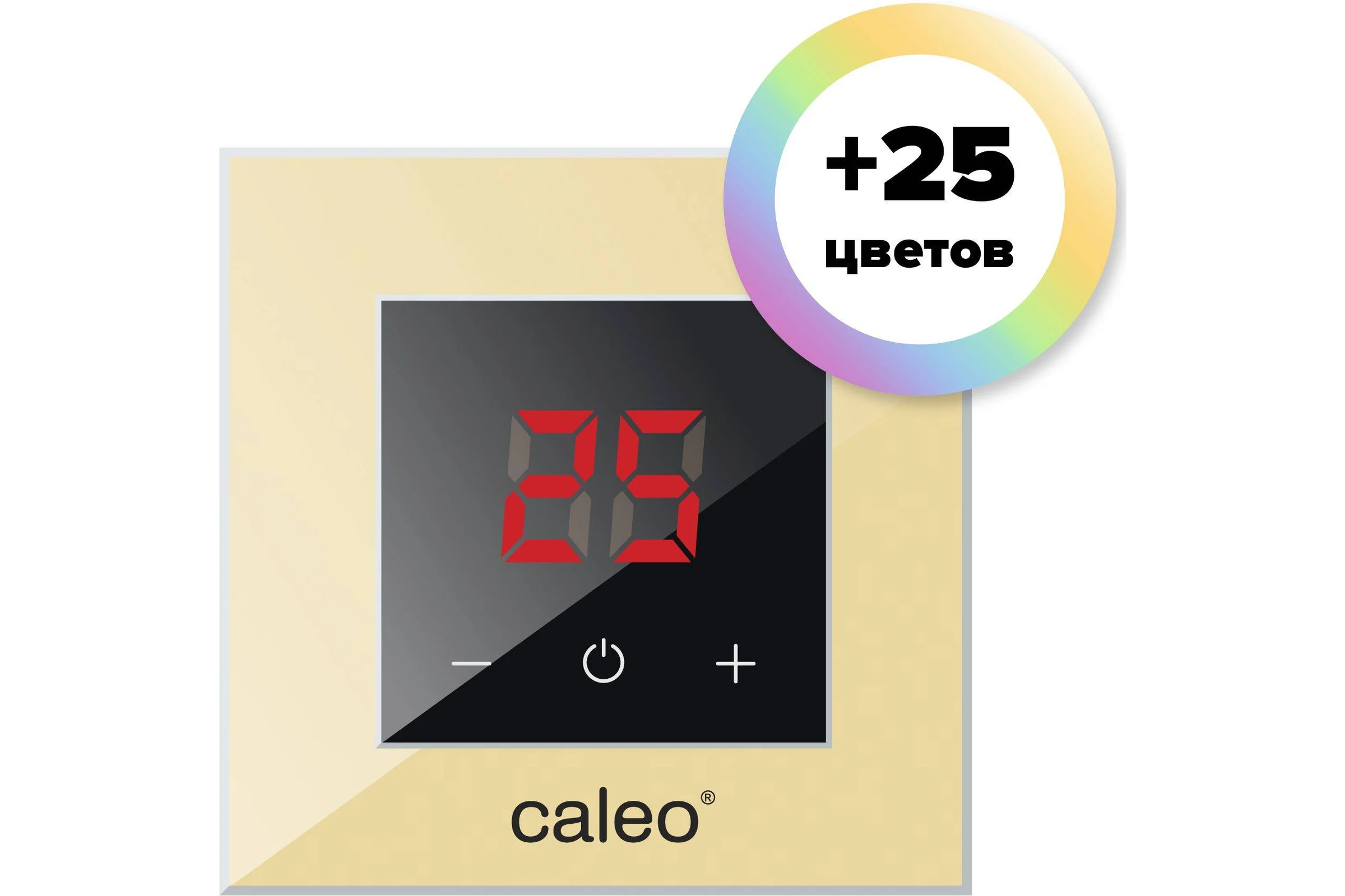 Терморегулятор CALEO NOVA встраиваемый цифровой, 3,5 кВт, кремовый УП-00000418