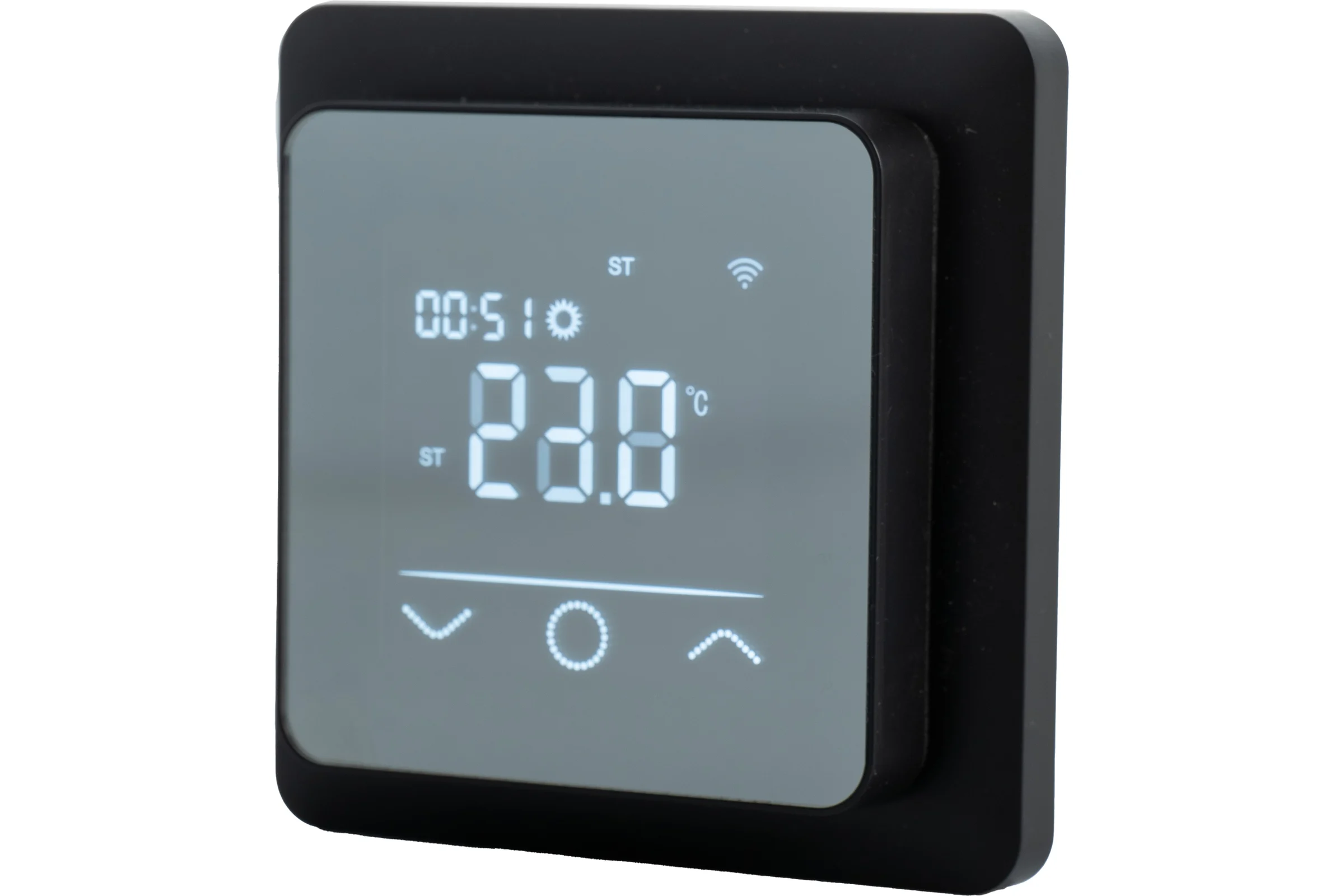 Терморегулятор Warmcoin W600i MIRROR BLACK (Zigbee) W_600_Zig_MirBk_