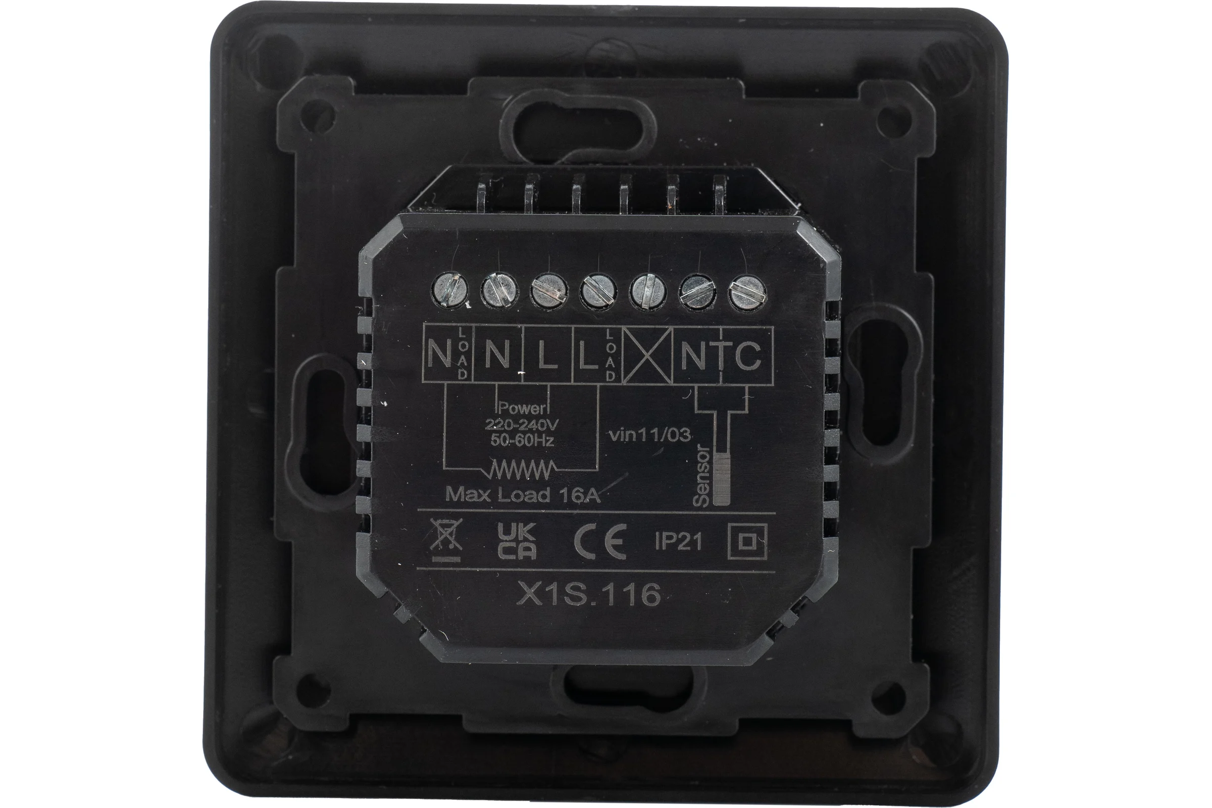 Терморегулятор Warmcoin W600i MIRROR BLACK (Zigbee) W_600_Zig_MirBk_