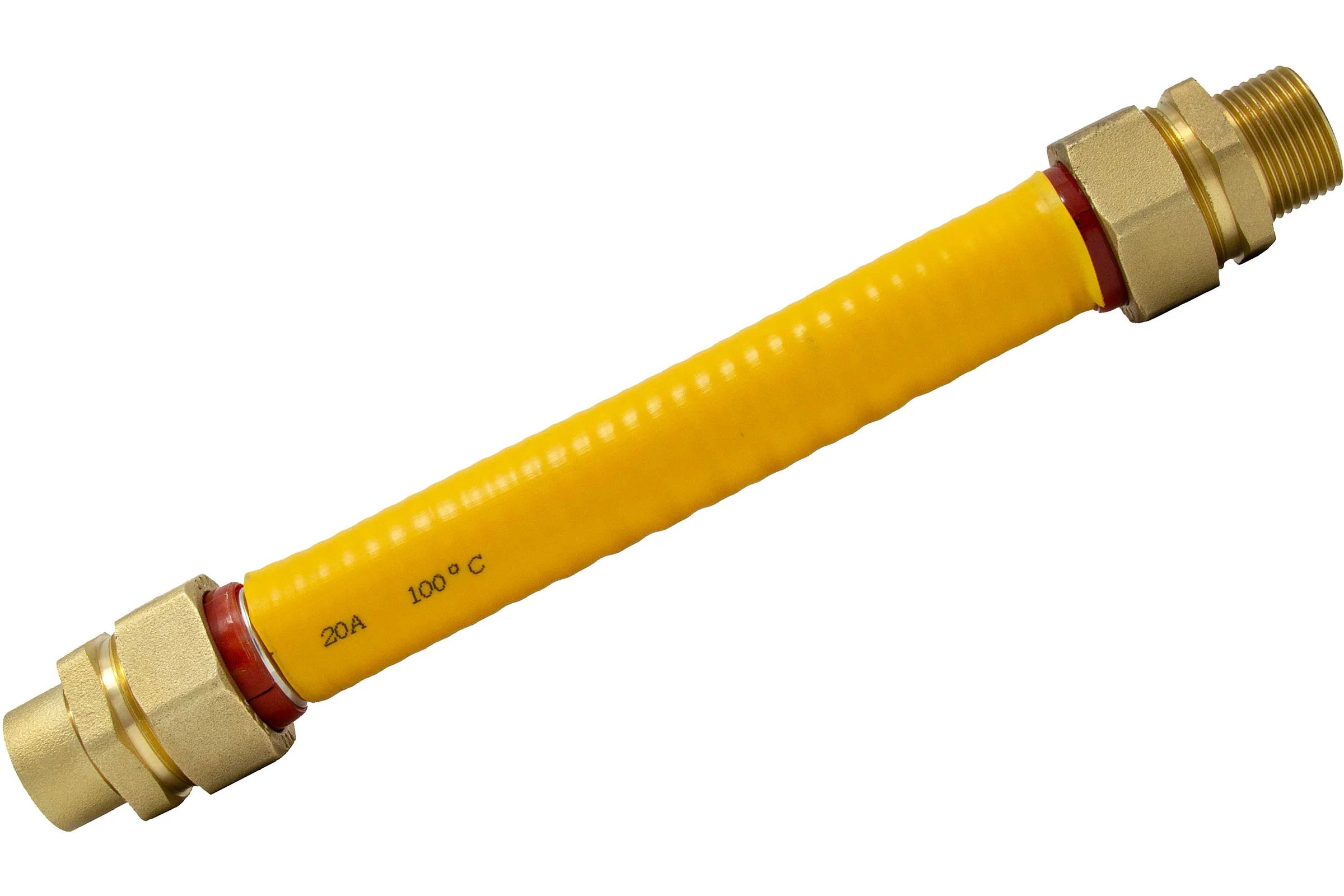 Подводка для газа Kofulso 3/4×1/2 дюйма с муфтами, 200 см (НР-ВР) KFG BCG/BICG20_1/2 2000